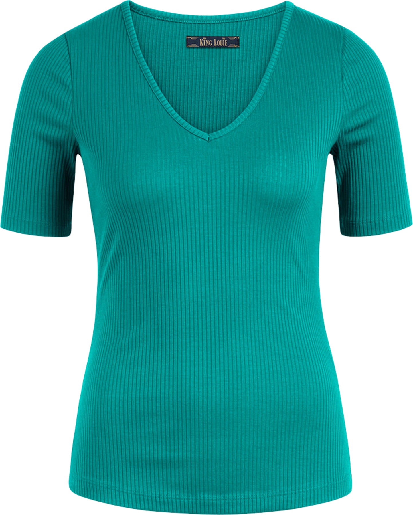 King_Louie_CARICE_Retro_BASIC_Rippstrick_RIB_Kurzarm_SHIRT_Oberteil_Deep_Teal_Killer_Kirsche-1aUpc97S5EBE06