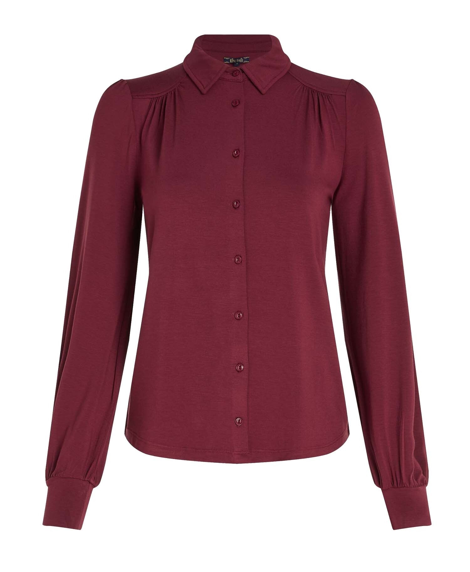 King_Louie_CARINA_BASIC_Retro_PLAIN_Langarm_BLUSE_Oberteil_Blouse_Cabernet_Red-3