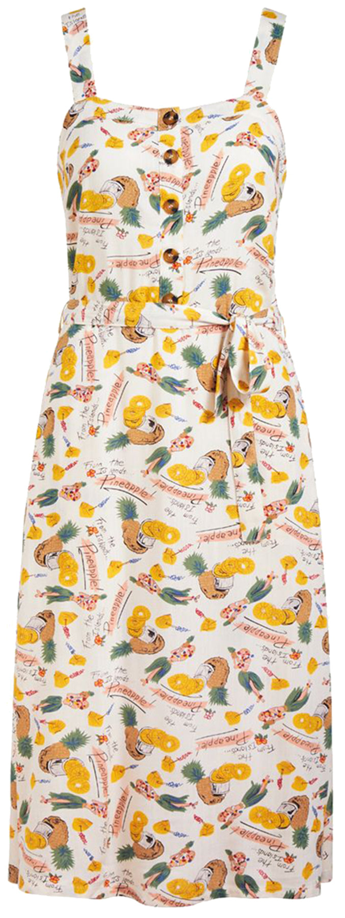 King_Louie_CHRSSIE_PUNCH_Hawaiian_Hula_Girl_Pineapple_Traeger_KLEID_Dress_killer_kirsche