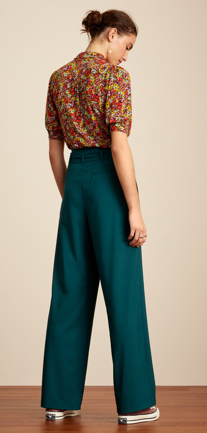 King_Louie_Carina_La_Concha_Vintage_FLORAL_Rosen_Kurzarm_OBERTEIL_Retro_BLUSE_killer_kirsche_3