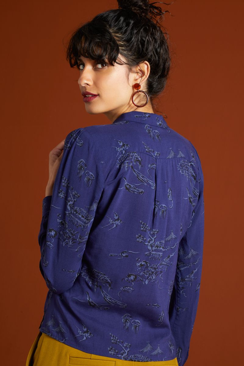 King_Louie_DAISY_MEDUSE_V-Neck_Langarm_KNOT_Tie_Up_Blouse_BLUSE_Oberteil-3Uie5I9X8yvqQk