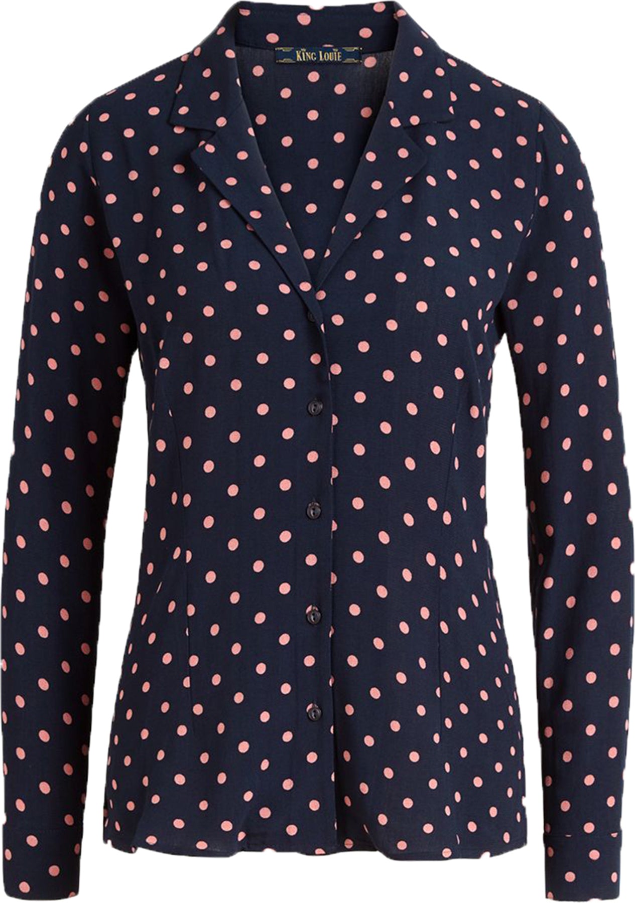 King_Louie_DAISY_PABLO_Punkte_POLKA_DOT_Langarm_BLUSE_Oberteil_Navy_killer_kirschetWBE5xzu2KeVq