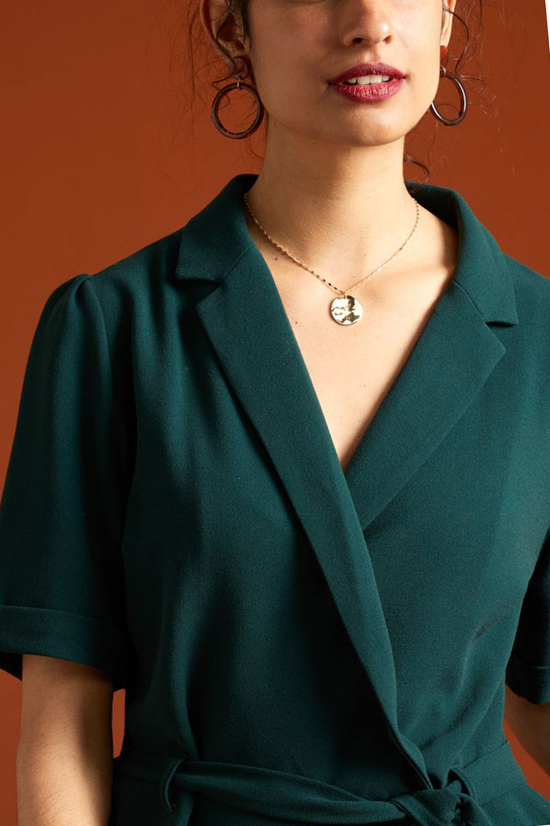 King_Louie_DORA_Vintage_KURZARM_V-Neck_Flared_Leg_JUMPSUIT_Overall_Gruen-4BGNBdrbIkzabo