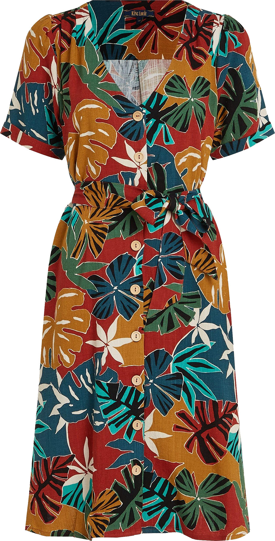King_Louie_EDIE_MOCA_Retro_Tropical_BOTANICAL_Kurzarm_A-LINIE_HEMDKLEID_Dress_Killer_Kirsche-1Q2ZM40V0Y3NCm