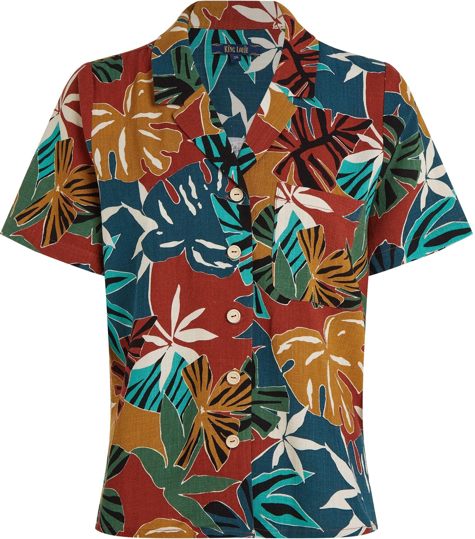 King_Louie_ELLA_MOCA__Tropical_Hibiskus_PALMEN_Kurzarm_BLUSE_Hawaii_Hemd_killer_kirsche_10