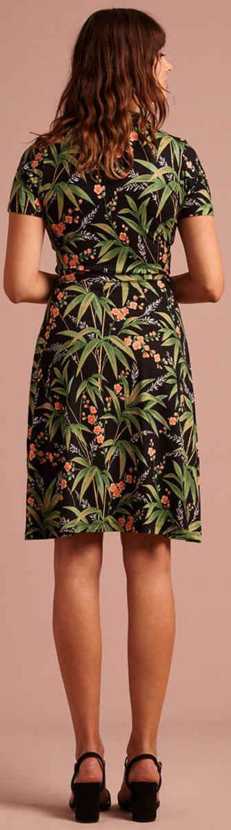 King_Louie_EMMY_TAHITI_Vintage_FLORAL_Blumen_KURZARM_A-Linie_Dress_KLEID-3
