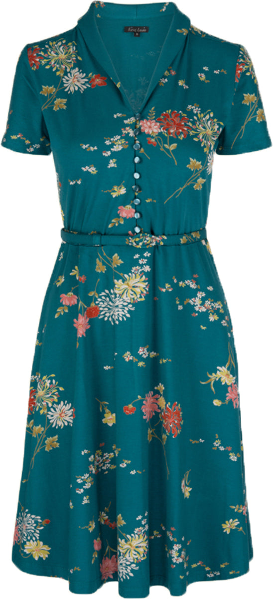 King_Louie_EMMY_Vintage_Blumen_GOLDFLOWER_Dress_V-Neck_KLEID-15c76856a4cf1f