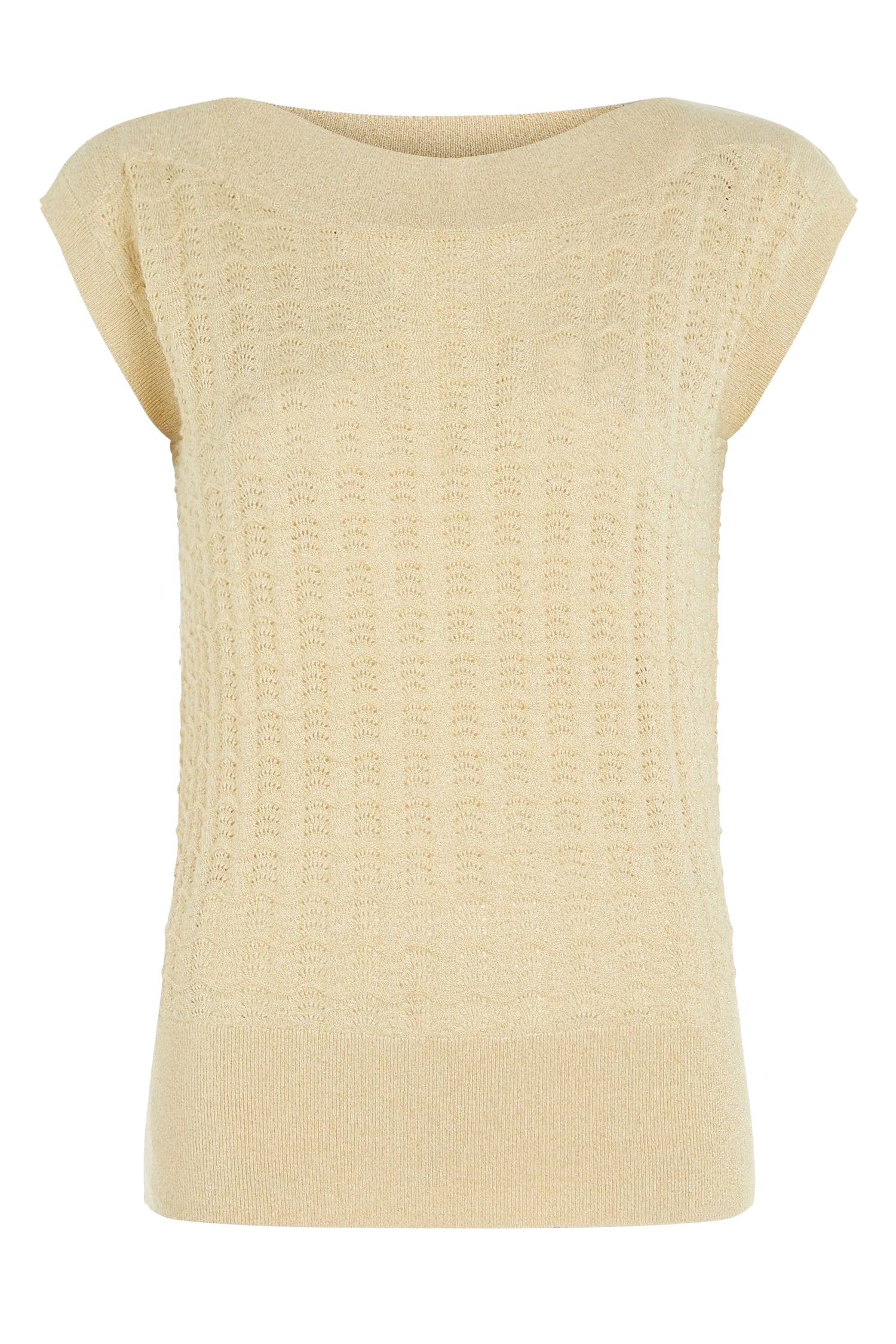 King_Louie_ERIN_PALETTE_Vintage_AJOUR_Lochmuster_Glitzer_STRICKSHIRT_Oberteil_-_Cremefarben-3