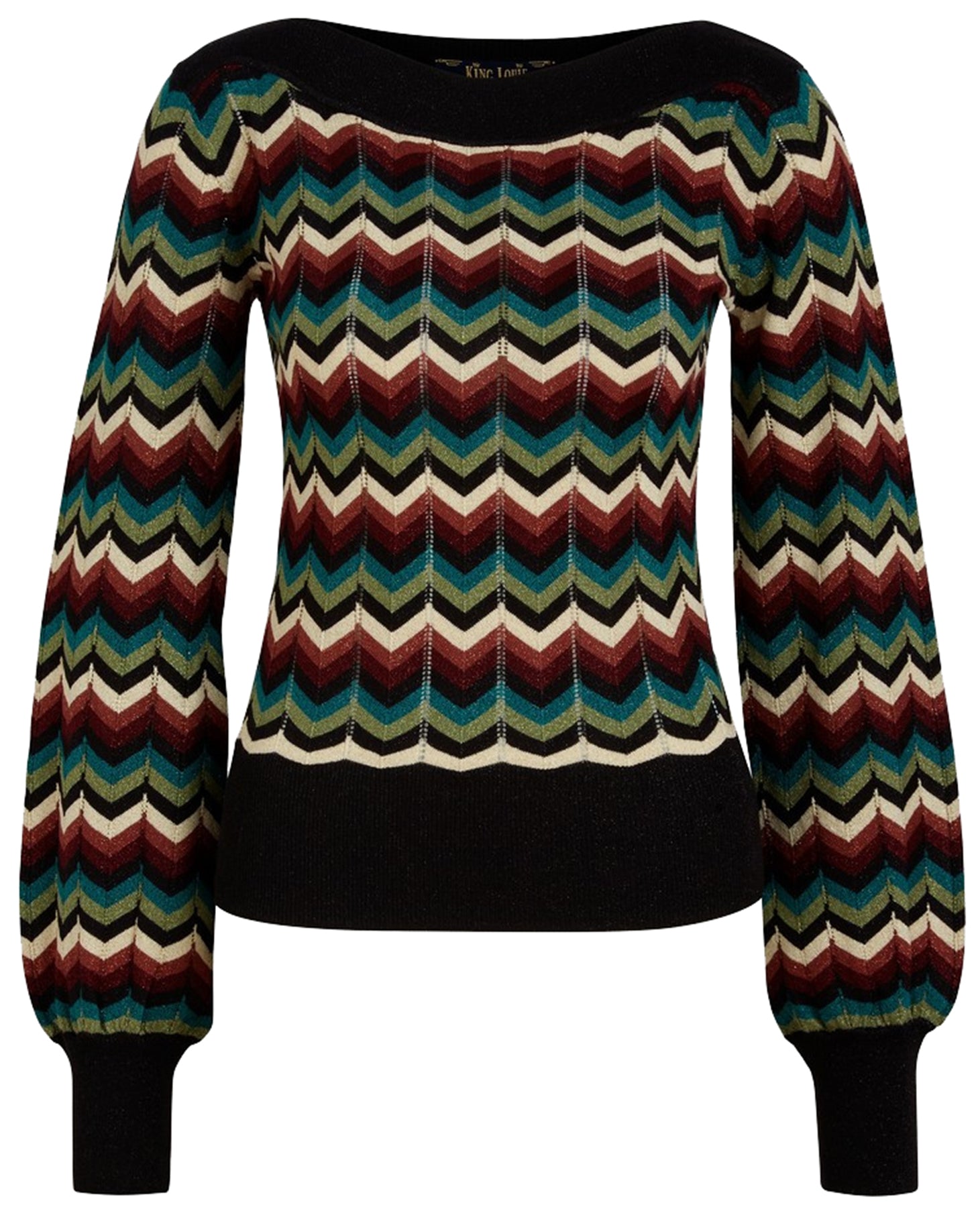 King_Louie_ERIN_SERPENTINE_Vintage_ZICK-ZACK_Lurex_Langarm_PULLOVER_Oberteil_killer_kirsche_001BNwrwqm7AQX