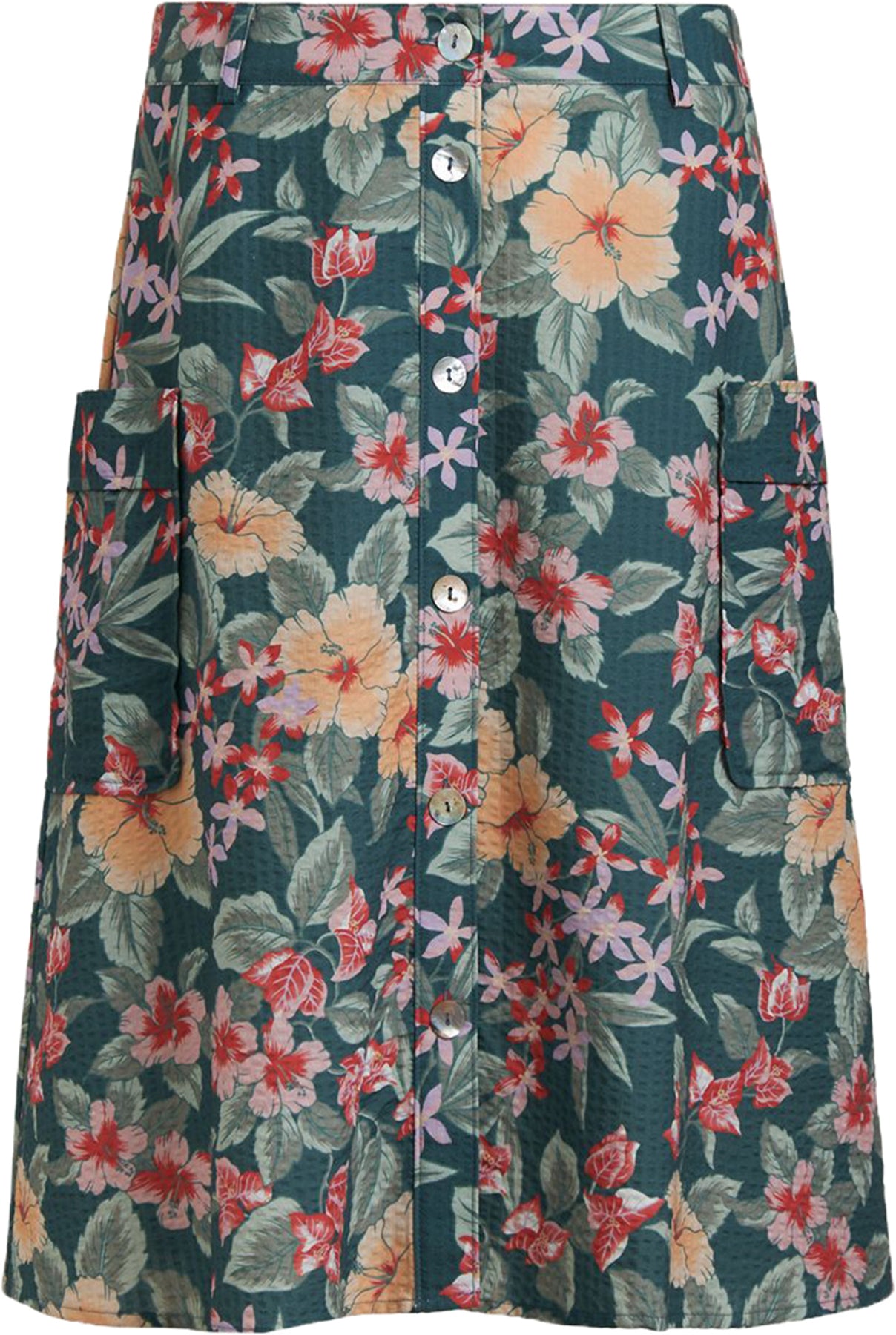 King_Louie_FIFI_ST_KITT_Vintage_Floral_BLUMEN_Button_50s_SWING_SKIRT_Rock_killer_kirsche