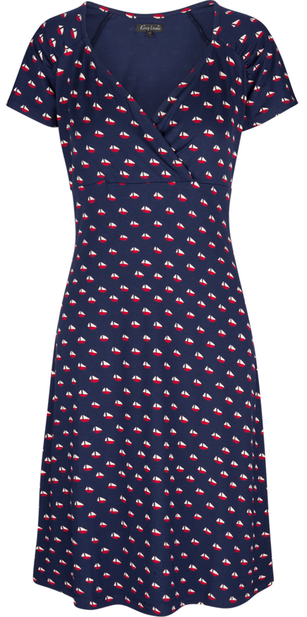 King_Louie_GINA_Vintage_SAILOR_Ship_Schiffchen_OFFSHORE_Dress_V-Neck_KLEID-1