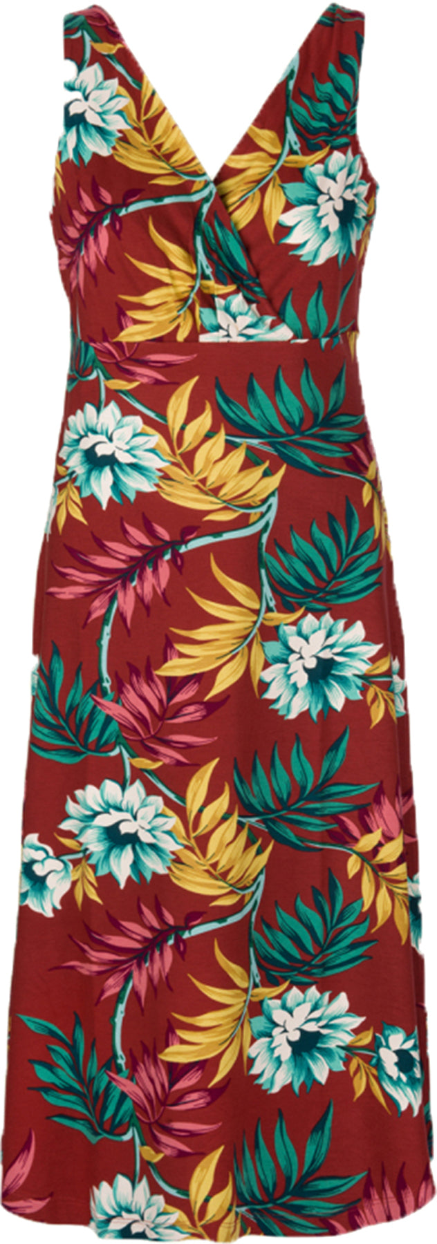 King_Louie_GINGER_Vintage_Tropical_Flower_MARISOL_V-Neck_Dress_KLEID_killer_kirscheqoyUAW2Z2ot8W