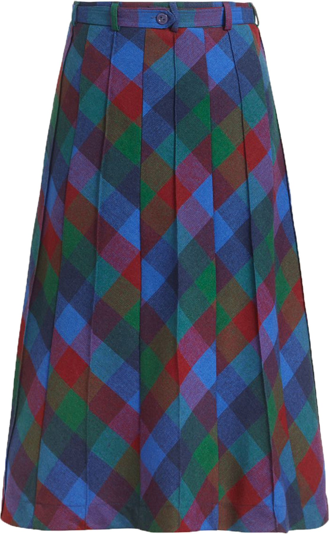 King_Louie_HARPER_Vintage_CORNEL_CHECK_Karo_A-Linie_FALTENROCK_Retro_Skirt_killer_kirsche_