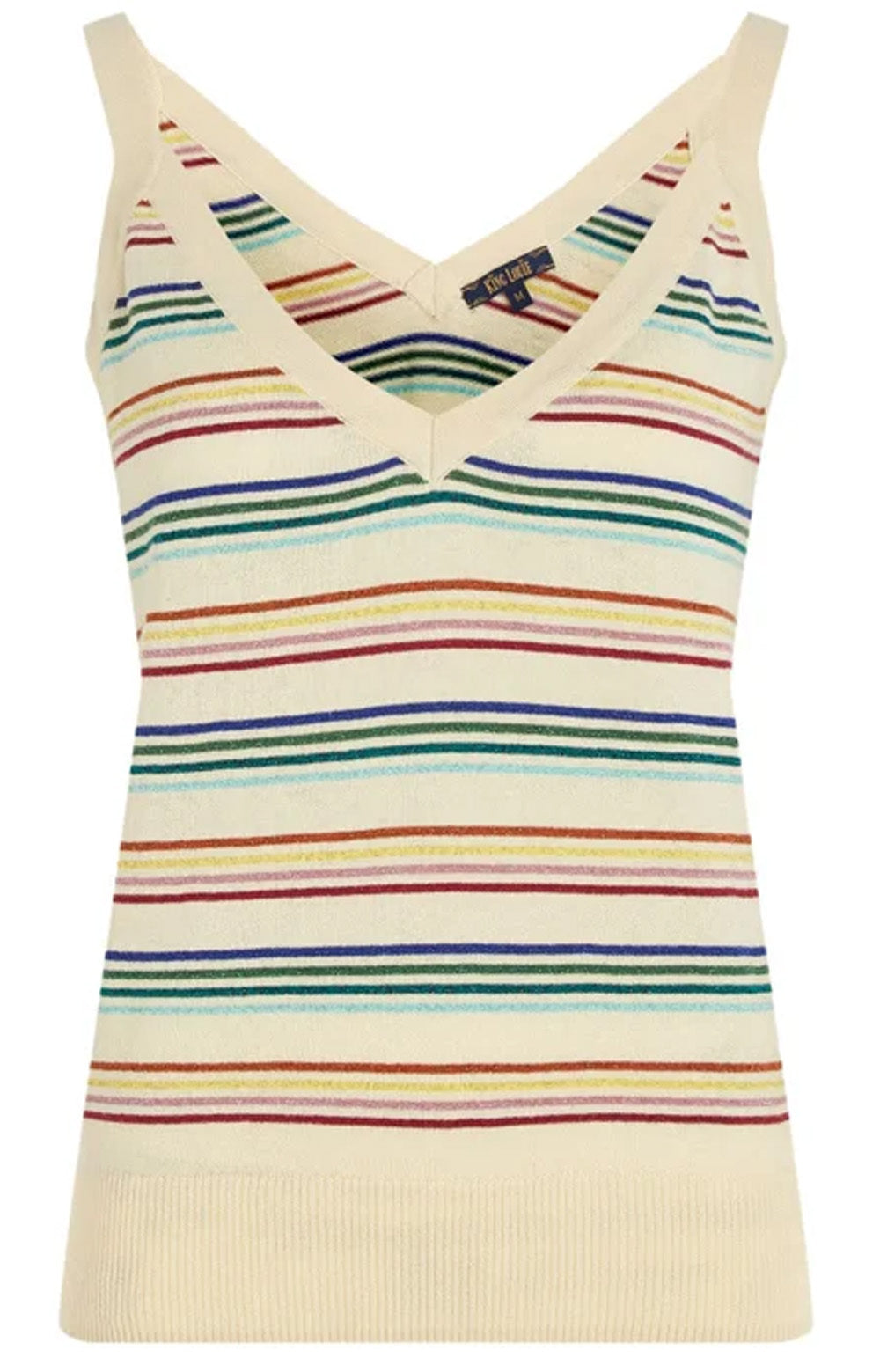 King_Louie_ISA_RIERA_Stripe_Streifen_Retro_TRaeGER_V-Neck_FEINSTRICK_Knit_Camisole_TOP_OberteilHrjbTs9nomTy6
