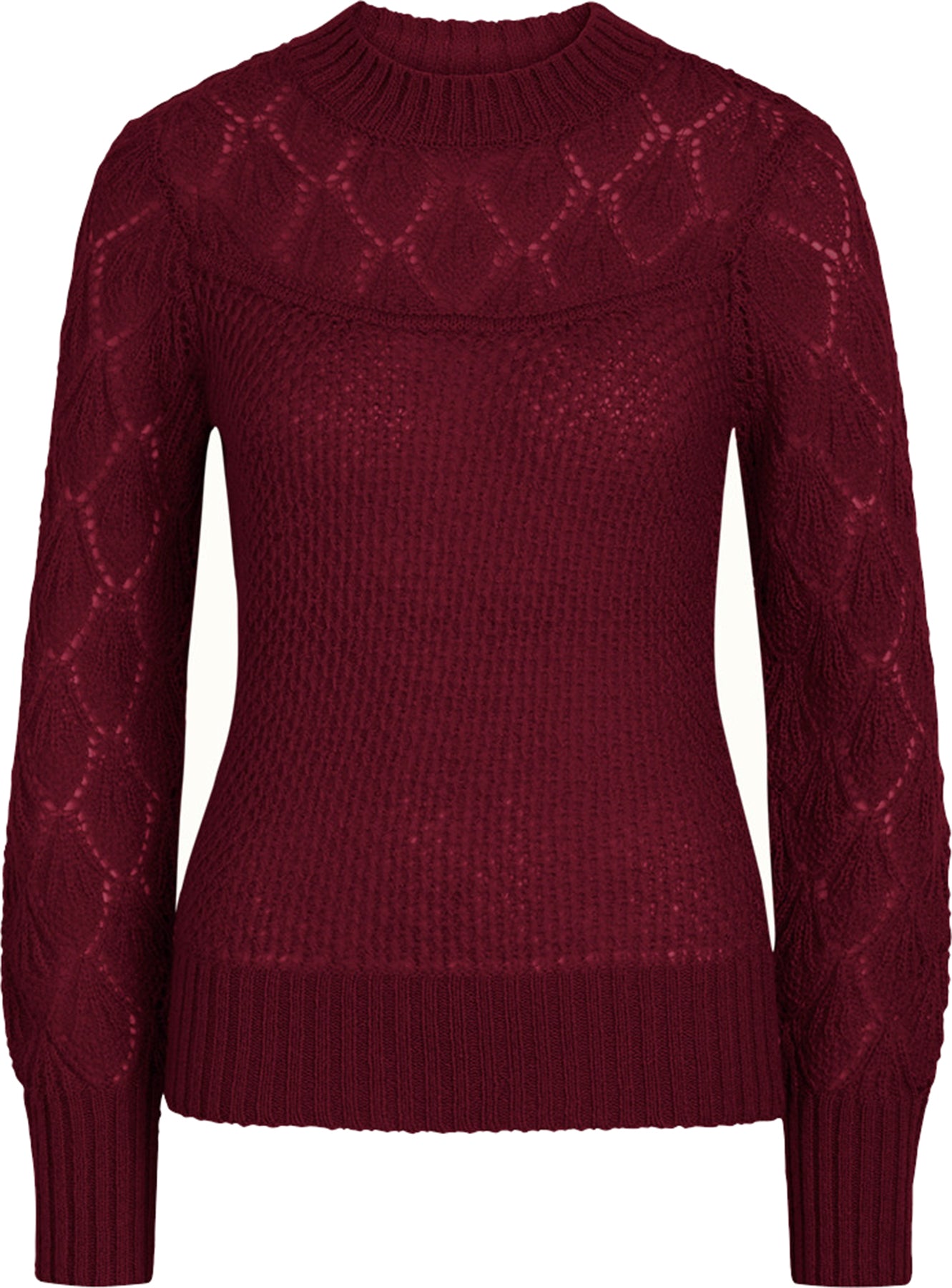King_Louie_JEANNIE_FARFALLE_Retro_LOCHMUSTER_Sweater_PULLOVER_Weinrot_Killer_Kirsche-1