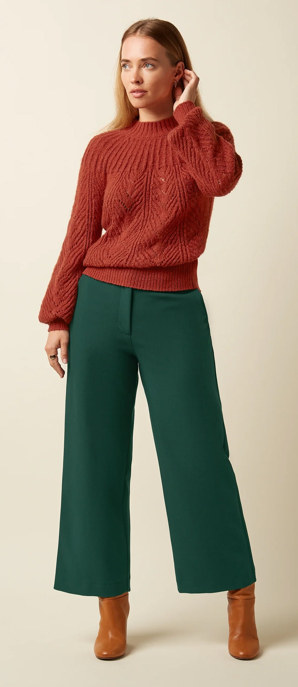 King_Louie_JOANIE_FARFALLE_Lochmuster_Vintage_Raglan_Langarm_PULLOVER_Oberteil_-_Spicy_Brown-2