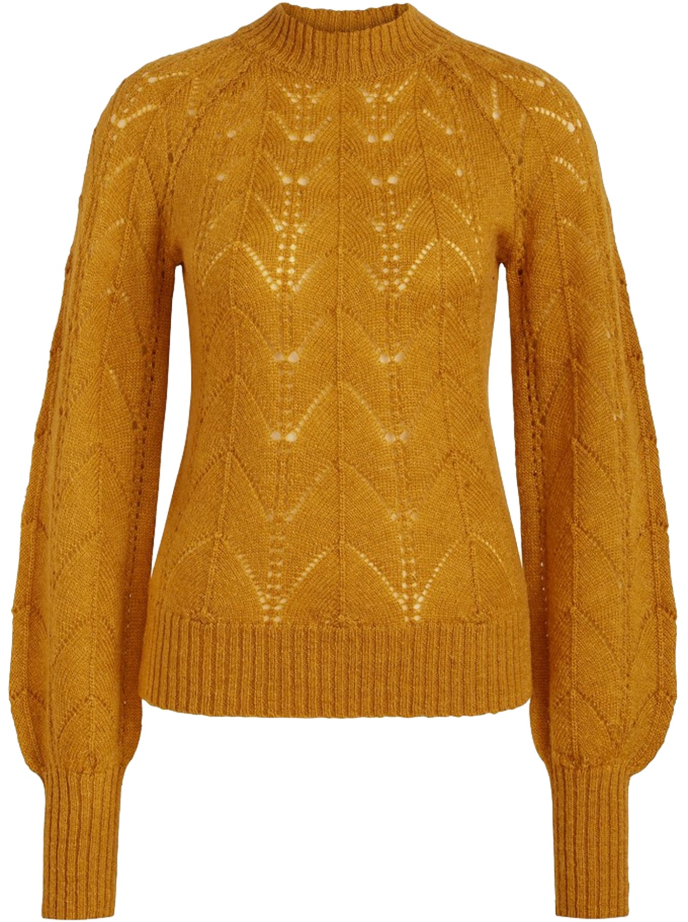 King_Louie_JOANIE_FARFALLE_Lochmuster_WOLL_Langarm_PULLOVER_Oberteil_-_Sunset_Yellow_killer_kirsche_0