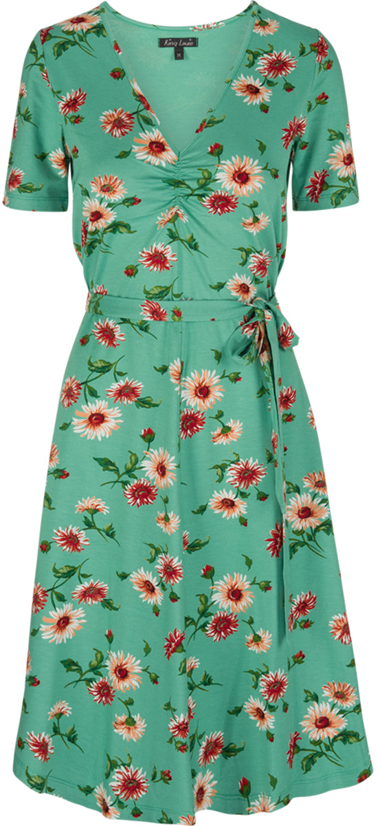 King_Louie_JULIETTA_Vintage_DANZA_Marguerite_Flower_Dress_V-Neck_KLEID-1