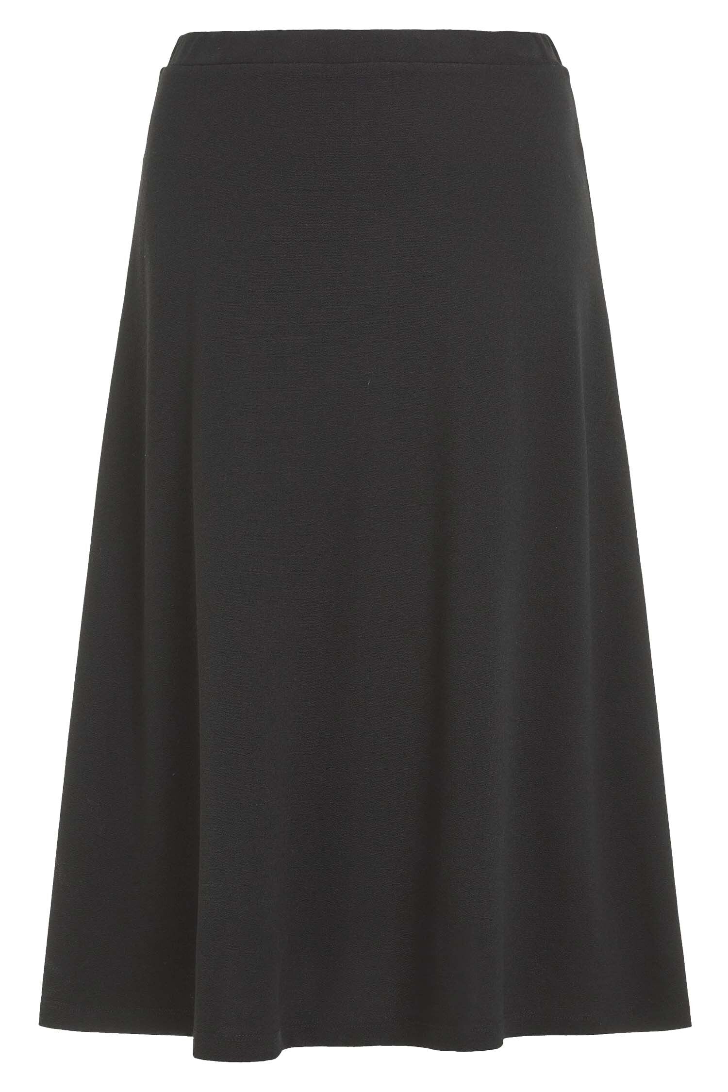 King_Louie_JUNO_MILANO_CREPE_Vintage_BASIC_Plain_A-Linie_SKIRT_Rock__Schwarz-1