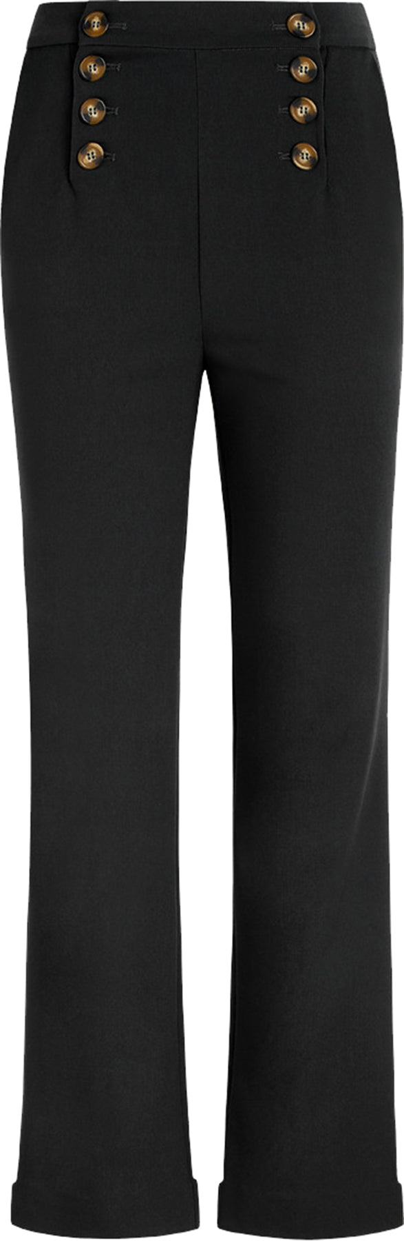 King_Louie_LARA_Vintage_HIGH_WAIST_Trousers_Knoepfe_SAILOR_PANTS_Hose_Schwarz_Killer_Kirsche-1