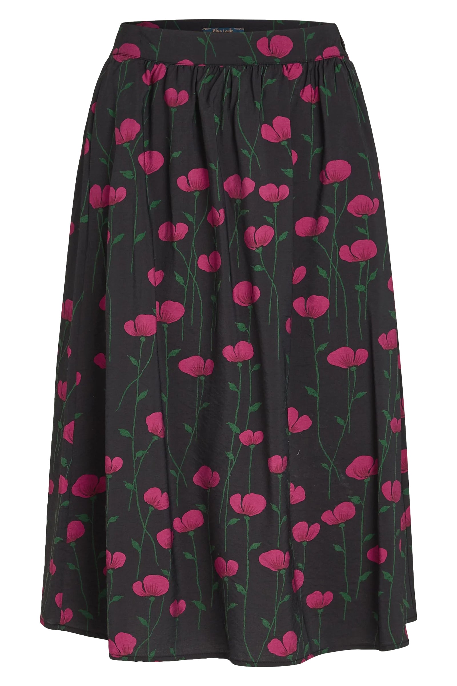 King_Louie_LAYLA_HARPER_Blumen_Poppy_Mohnblumen_Vintage_A-Linien_SKIRT_Rock-4