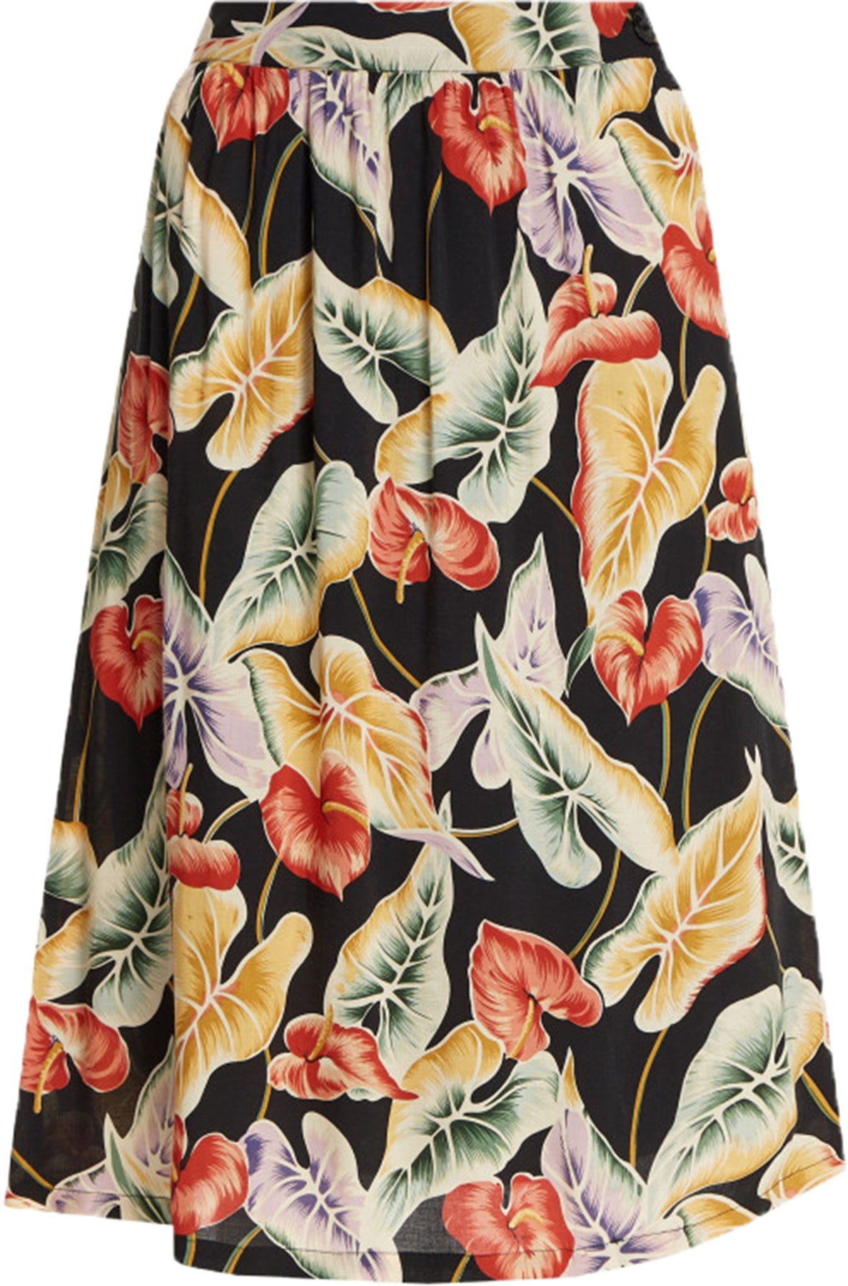 King_Louie_LAYLA_MARMORA_Retro_Blumen_ANTHURIE_High_Waist_A-Linien_SKIRT_Rock_Killer_Kirsche-1