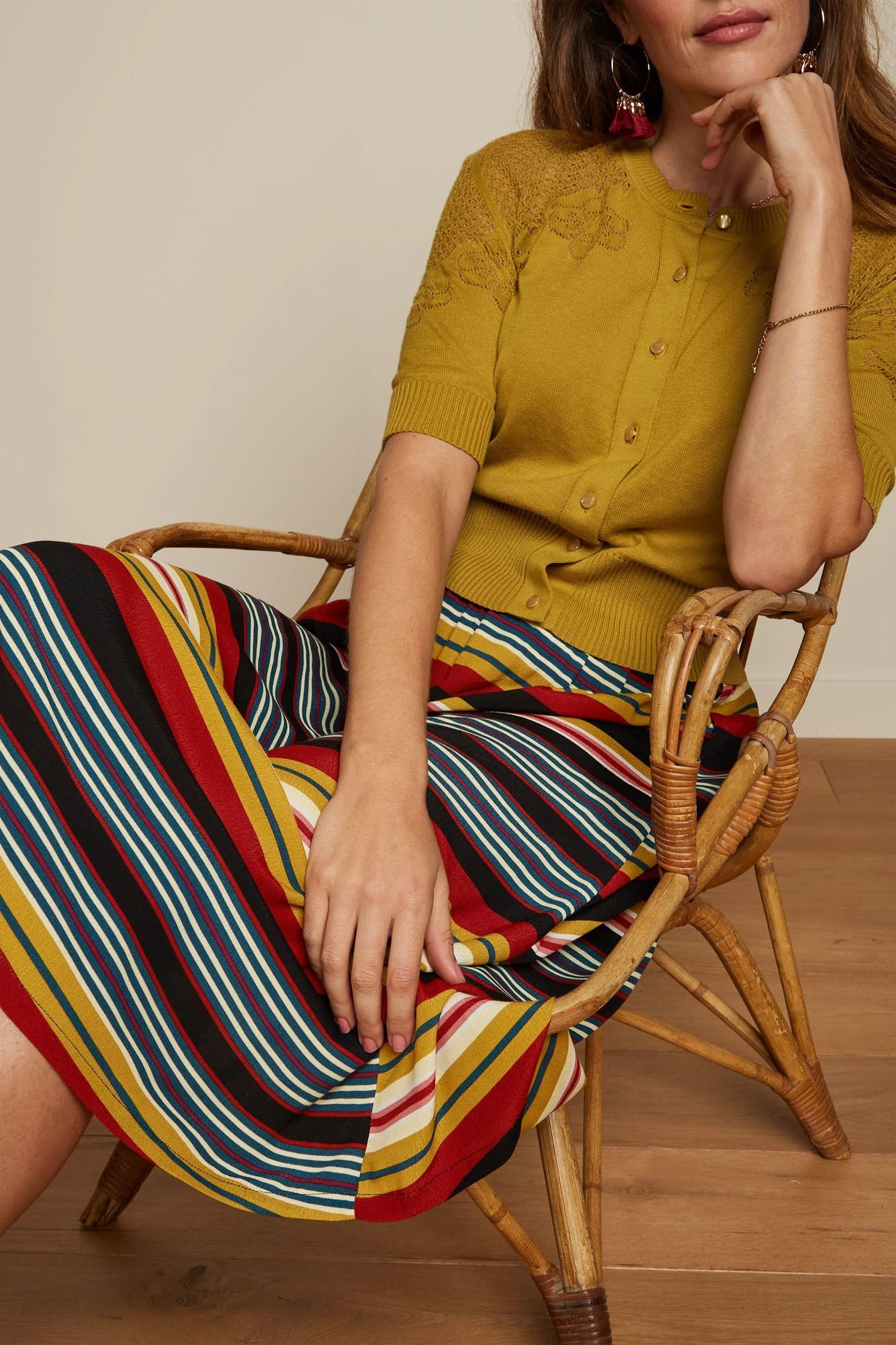 King_Louie_LAYLA_MAXIM_Vintage_Stripe_Streifen__A-Linien_SKIRT_Rock_-_Mehrfarbig-4