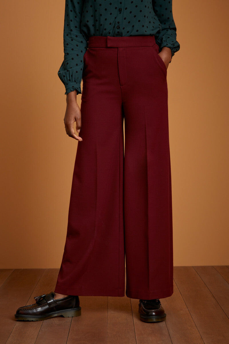 King_Louie_LISA_TUILLERIE_Vintage_Regular_Waist_MARLENEHOSE_Trousers_Weinrot_killer_kirsche_2YG9umDBZQ2iiz