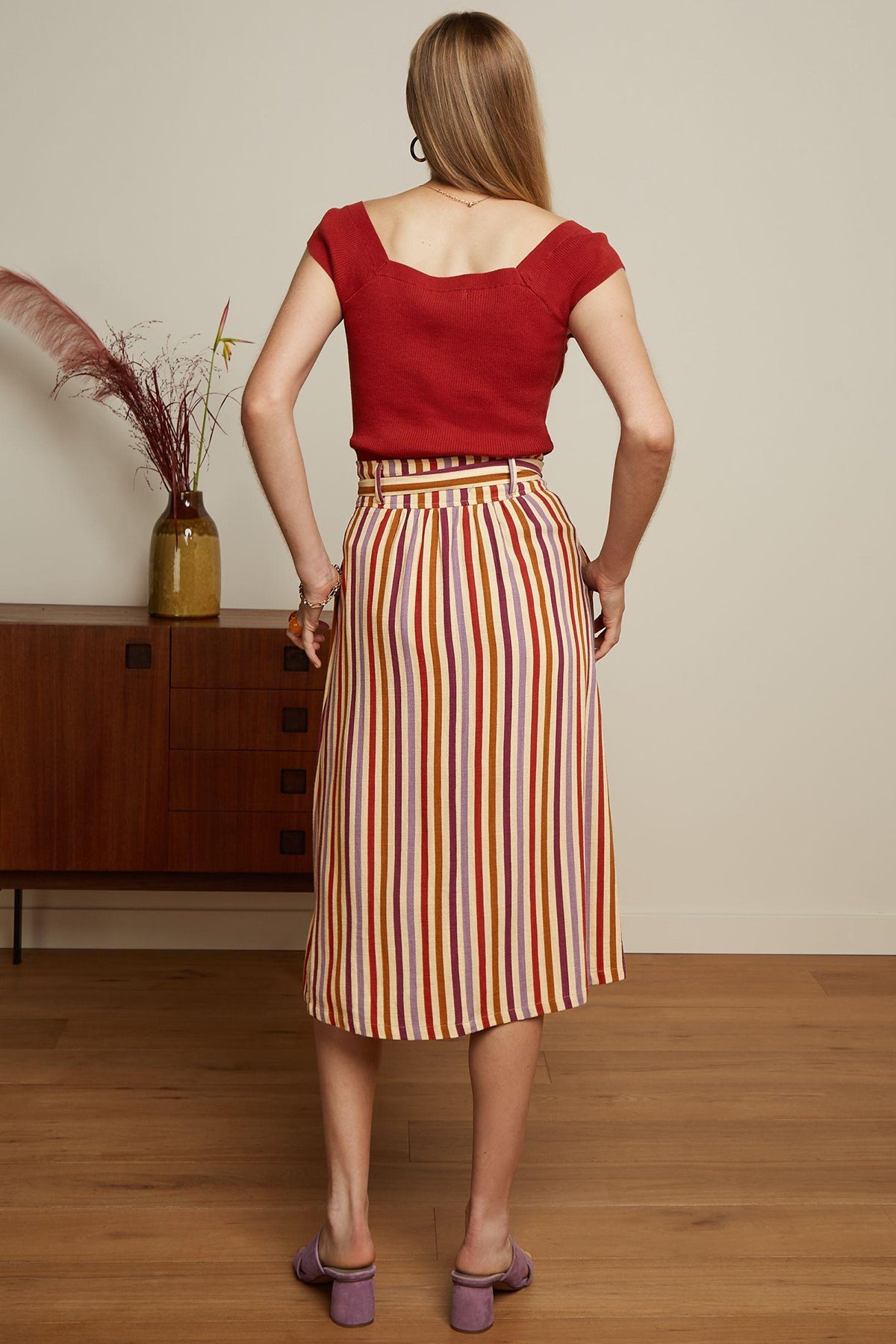 King_Louie_LOLA_CASSAVA_STRIPE_STREIFEN_Retro_High_Waist_A-LINIE_ROCK_Swing_Skirt_killer_kirsche_3