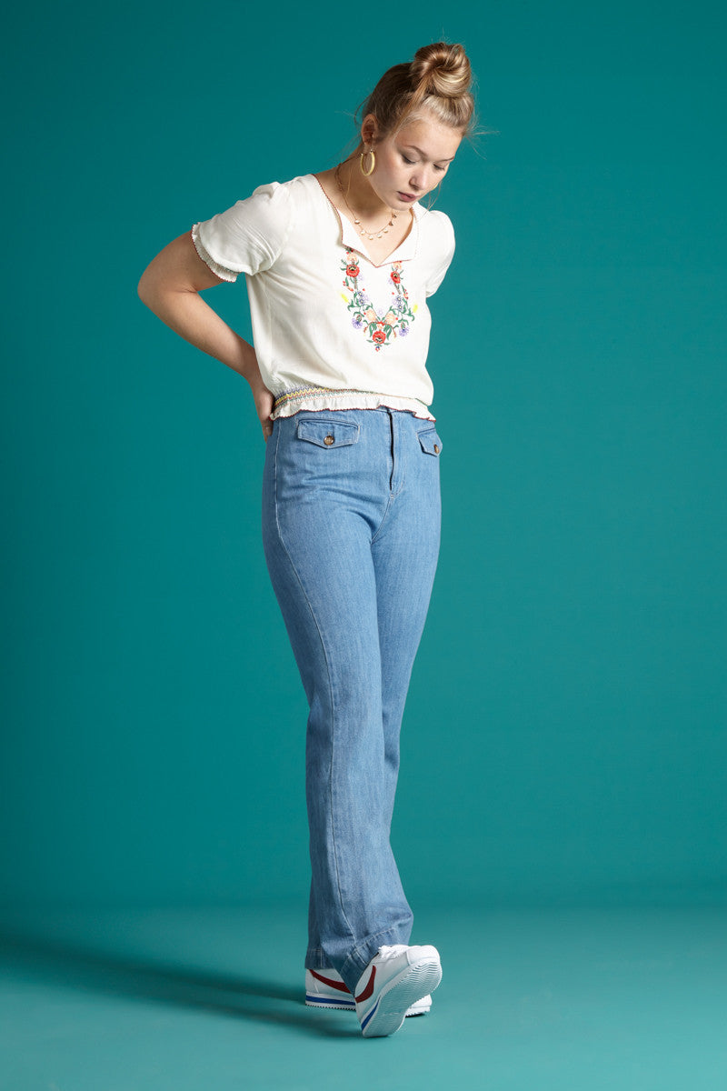 King_Louie_LUCY_COYOTE_Vintage_EMBROIDERY_Blumen_Floral_Kurzarm_SHIRT_Oberteil_killer_kirsche_3li6KWaJTtReQI