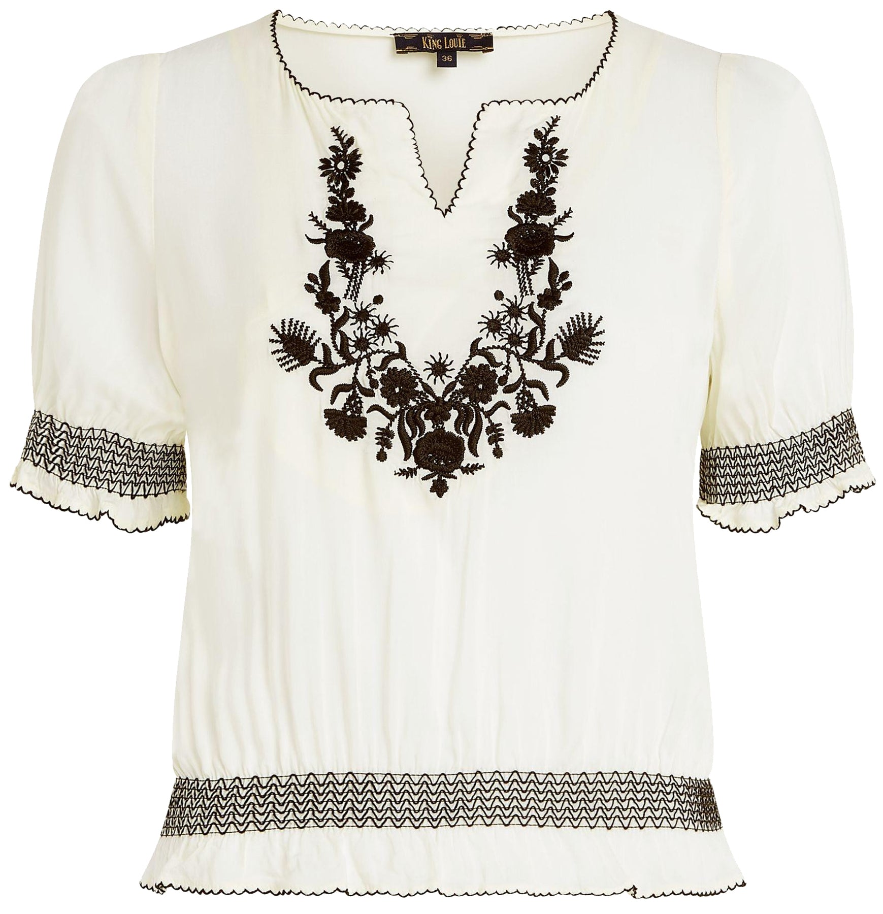 King_Louie_LUCY_EMBROIDERY_VENTURL_Vintage_Kurzarm_FLOWERS_Retro_BLUSE_Shirt_killer_kirsche0