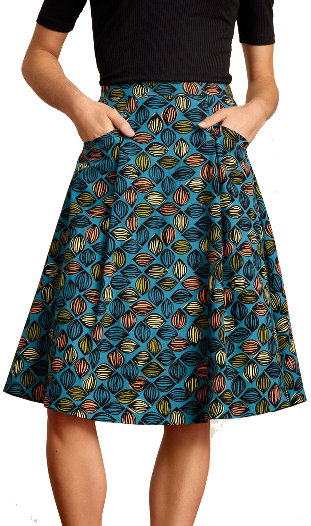 King_Louie_Lori_La_Rocca_Vintage_SWING_A-Linien_SKIRT_Rock_killer_kirsche_1