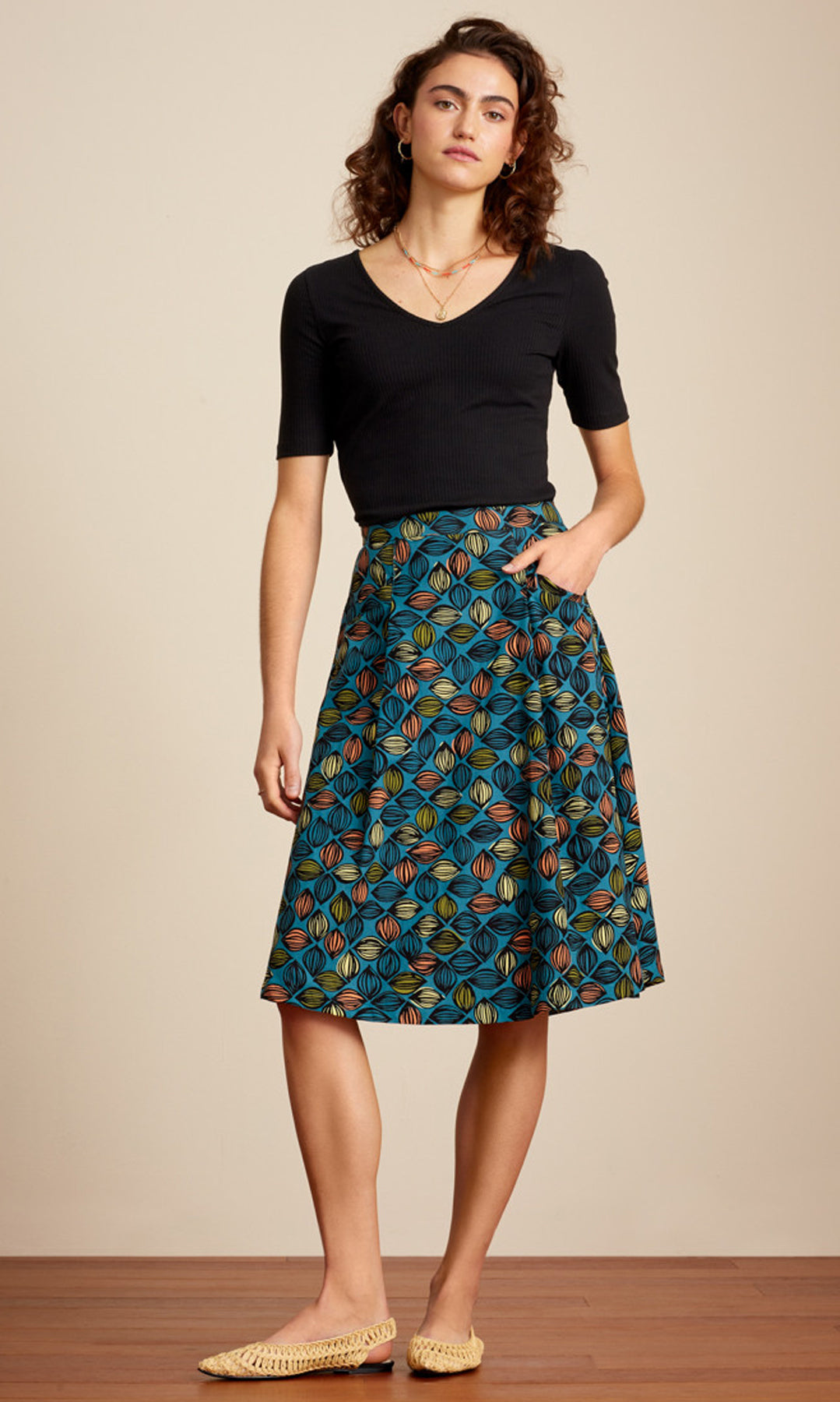 King_Louie_Lori_La_Rocca_Vintage_SWING_A-Linien_SKIRT_Rock_killer_kirsche_3