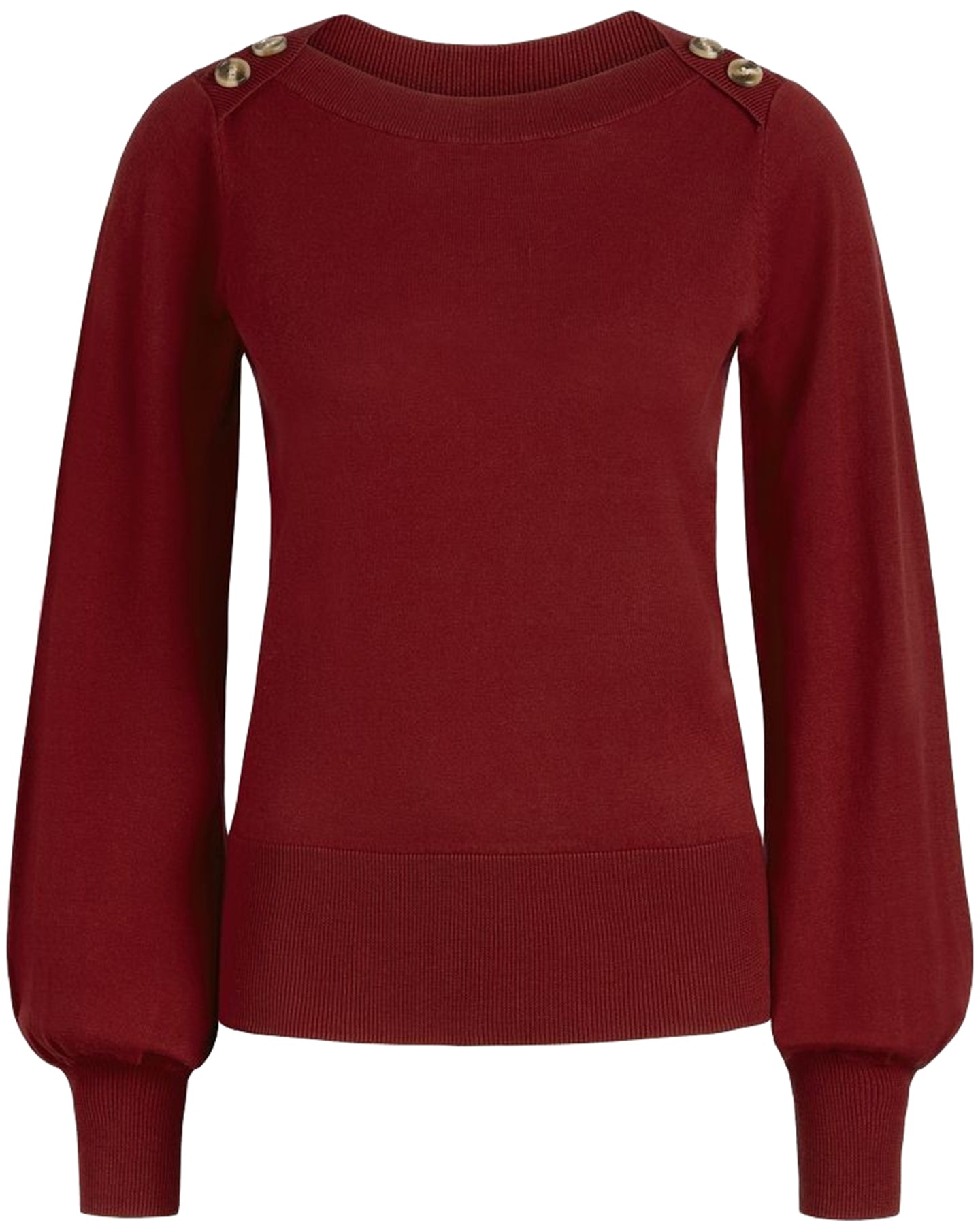 King_Louie_MARIE_BELL_COTTONCLUB_U-Boot_BUTTON_Langarm_PULLOVER_Oberteil_-_Brique_Red_killer_kirsche_3B0ow8etZF890X