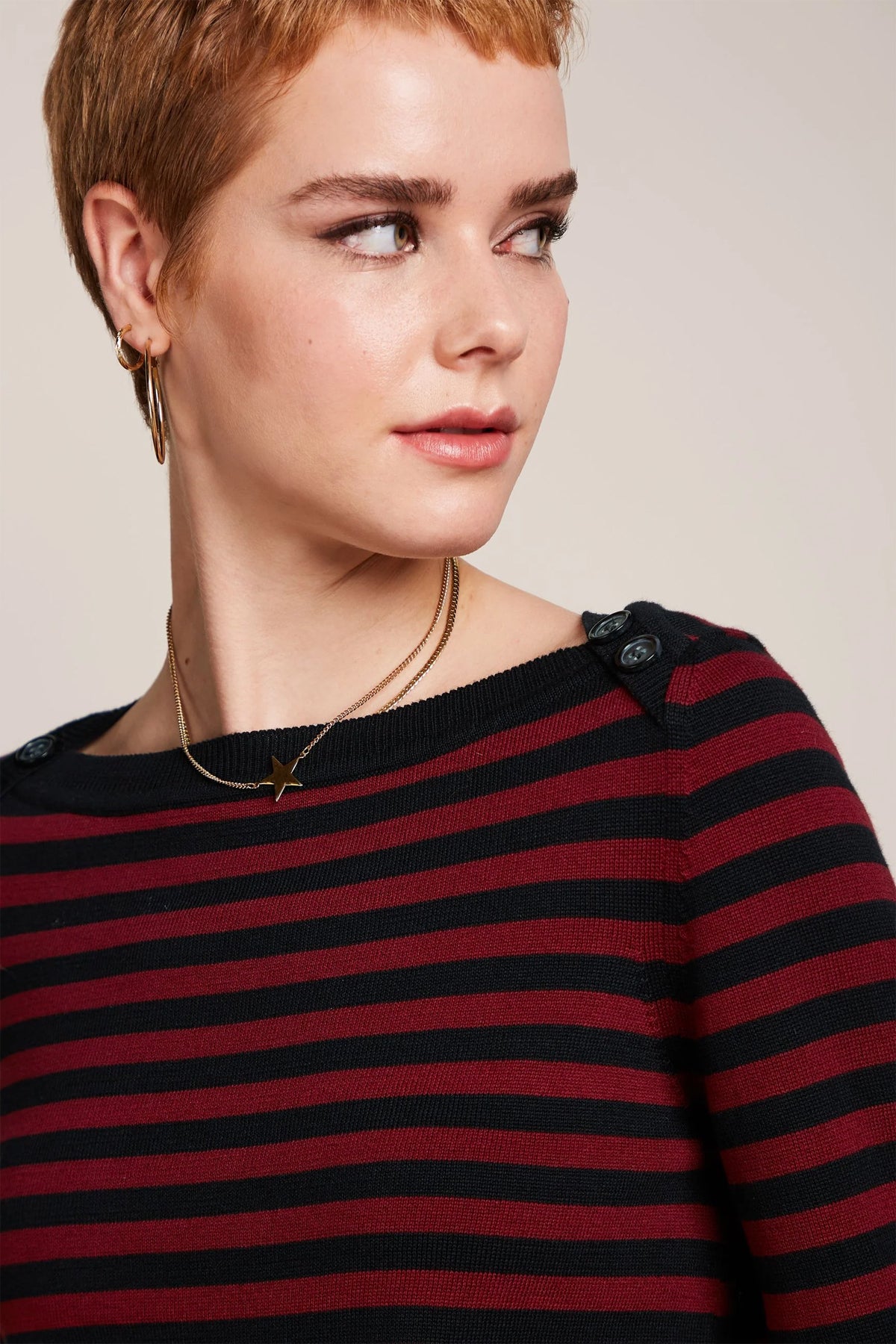 King_Louie_MARIE_BELL_LOOP_Stripe_Streifen_U-Boot_Langarm_PULLOVER__Sweater_-_Weinrot-1