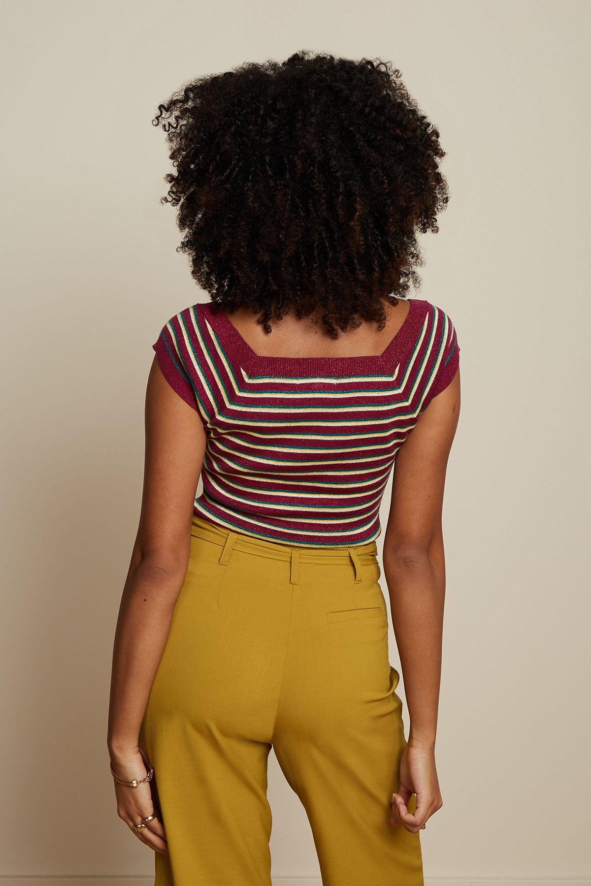 King_Louie_MARIE_RUIZ_STRIPE_Retro_GLITZER_STREIFEN_Glitter_Top_OBERTEIL_Shirt_Killer_Kirsche-3