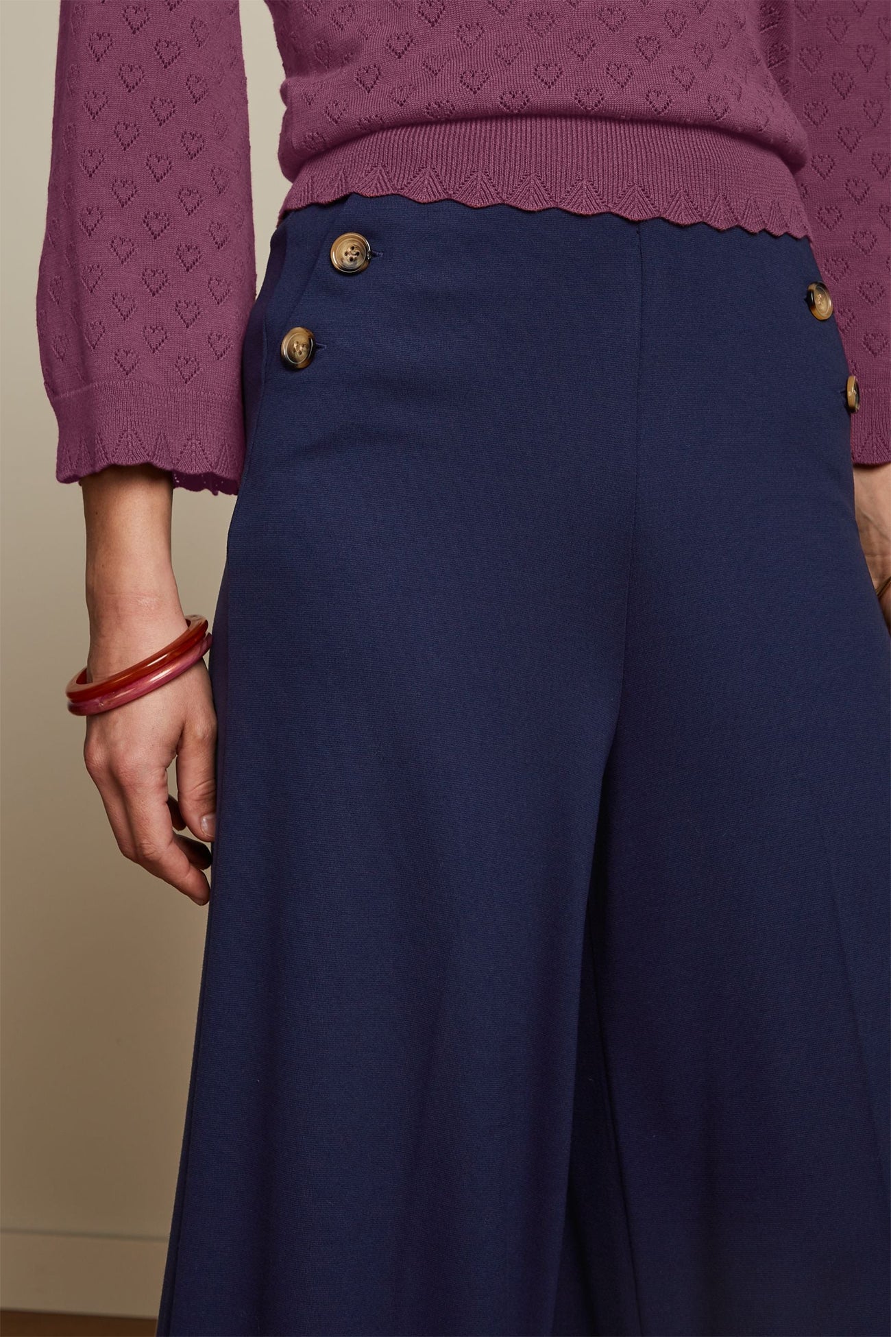 King_Louie_PIA_MILANO_UNI_Vintage_HIGH_WAIST_Trousers_Sailor_CULOTTE_PANTS_Hose_-_Evening_Blue-2