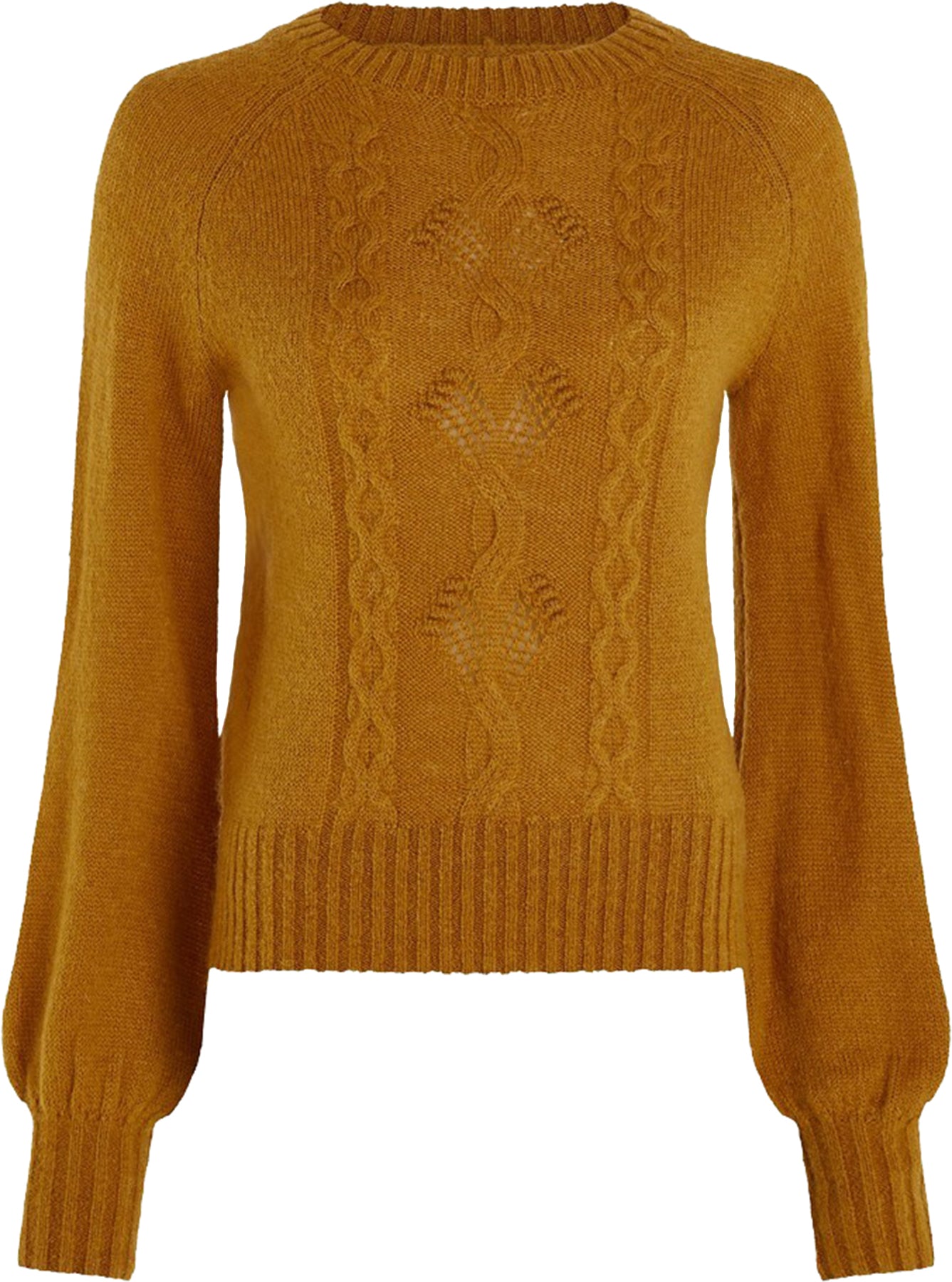 King_Louie_RAGLAN_TOP_ATLANTIS_Vintage_KNITTED_Ballonaermel_PULLOVER_-_Senfgelb_Killer_Kirsche-14VT8Xreq1HATm