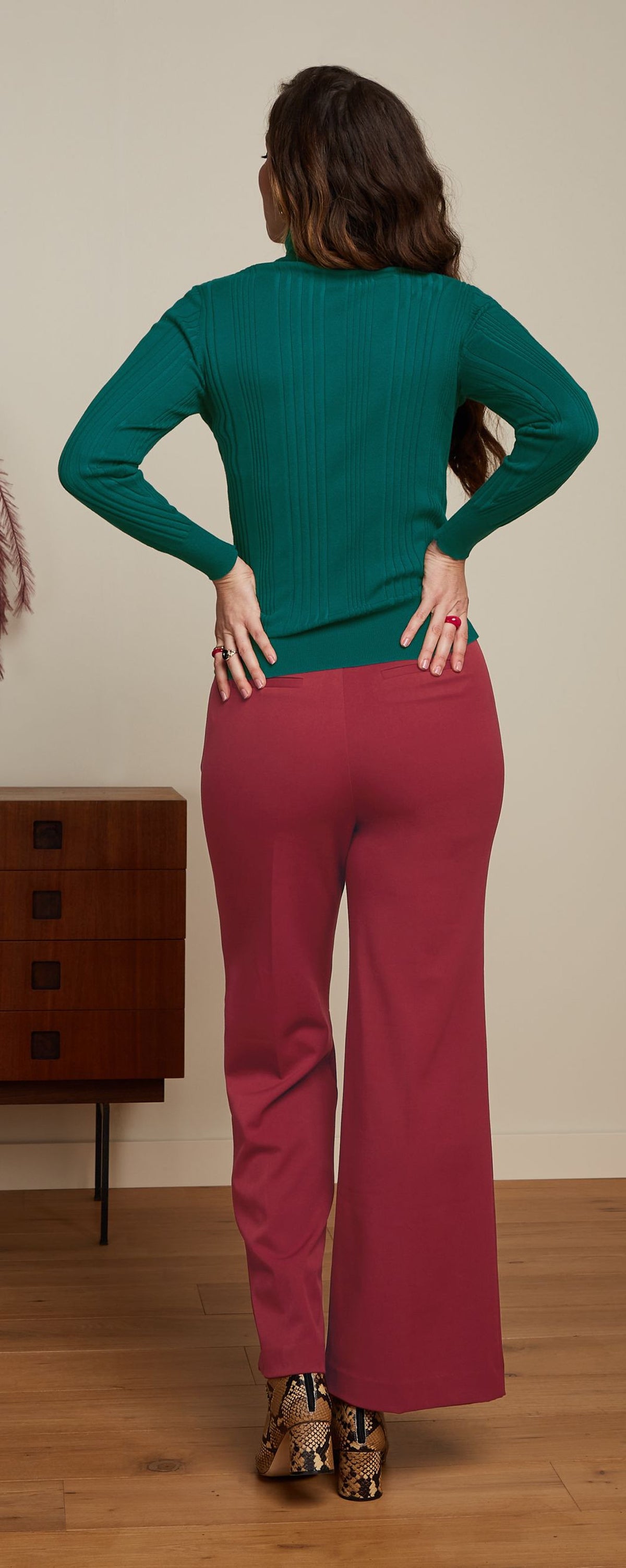 King_Louie_SALLY_SAILOR_Vintage_HIGH_WAISTED_Knoepfe_Matrosen_PANTS_Hose_Cabernet_Red-1