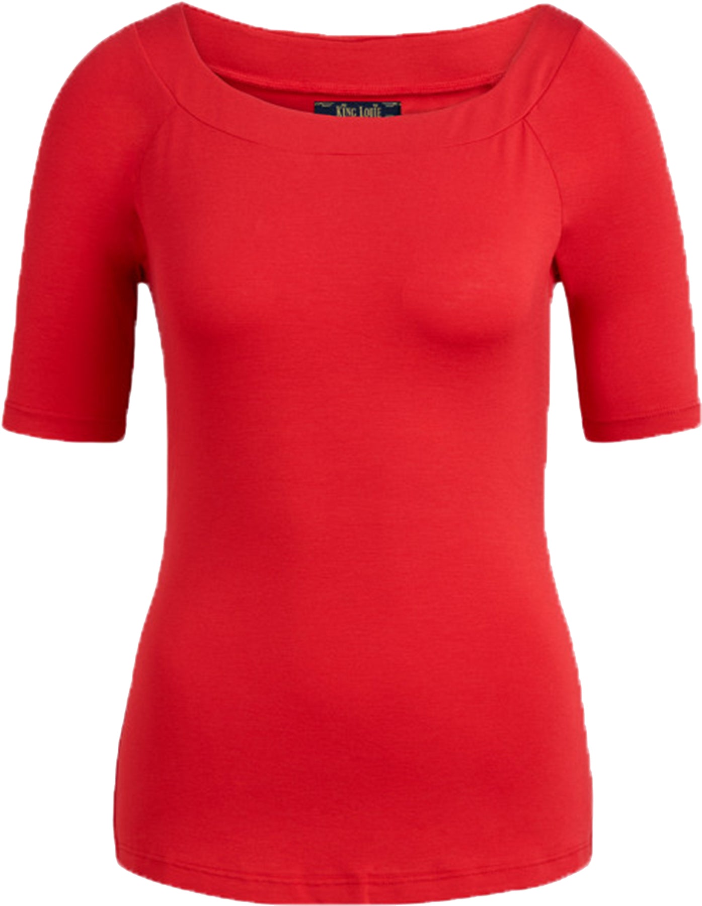 King_Louie_SARAH_Retro_HALBARM_Rundhals_BASIC_Uni_SHIRT_Oberteil_TOP_Rot_Killer_Kirsche-1SEDdKz5uvuwQ8