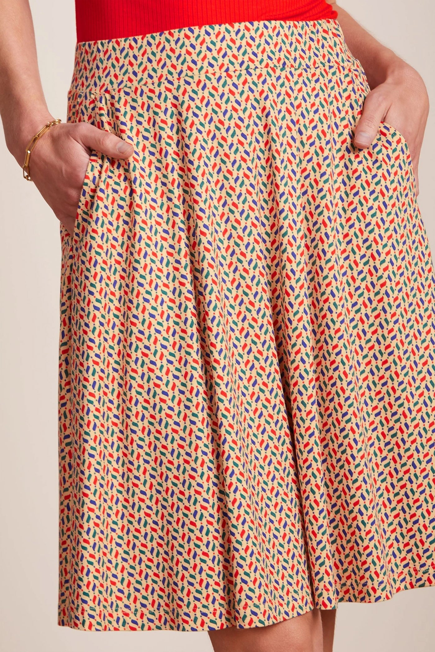 King_Louie_SERENA_COCOLUPA_Vintage_Graphic_SWING_SKIRT_Rock_-_Cremefarben-1