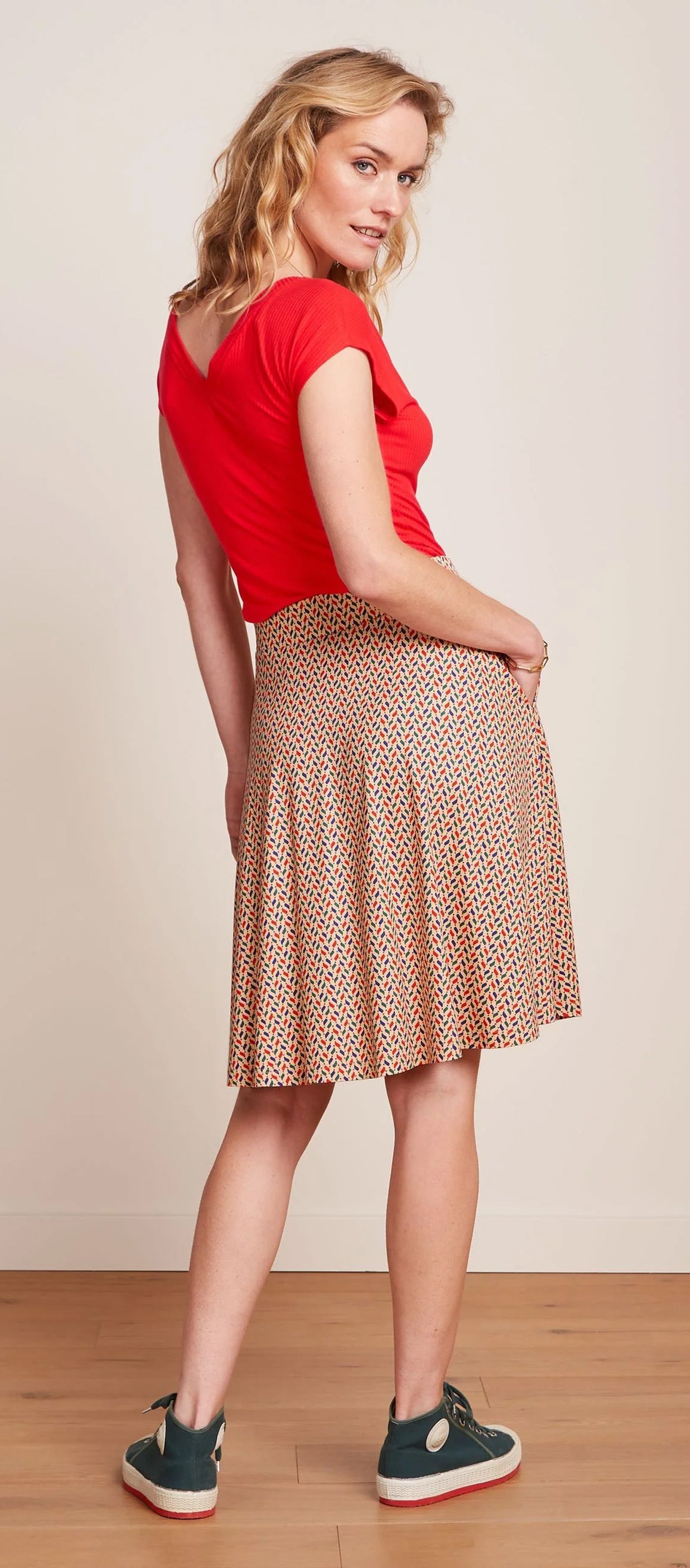 King_Louie_SERENA_COCOLUPA_Vintage_Graphic_SWING_SKIRT_Rock_-_Cremefarben-3