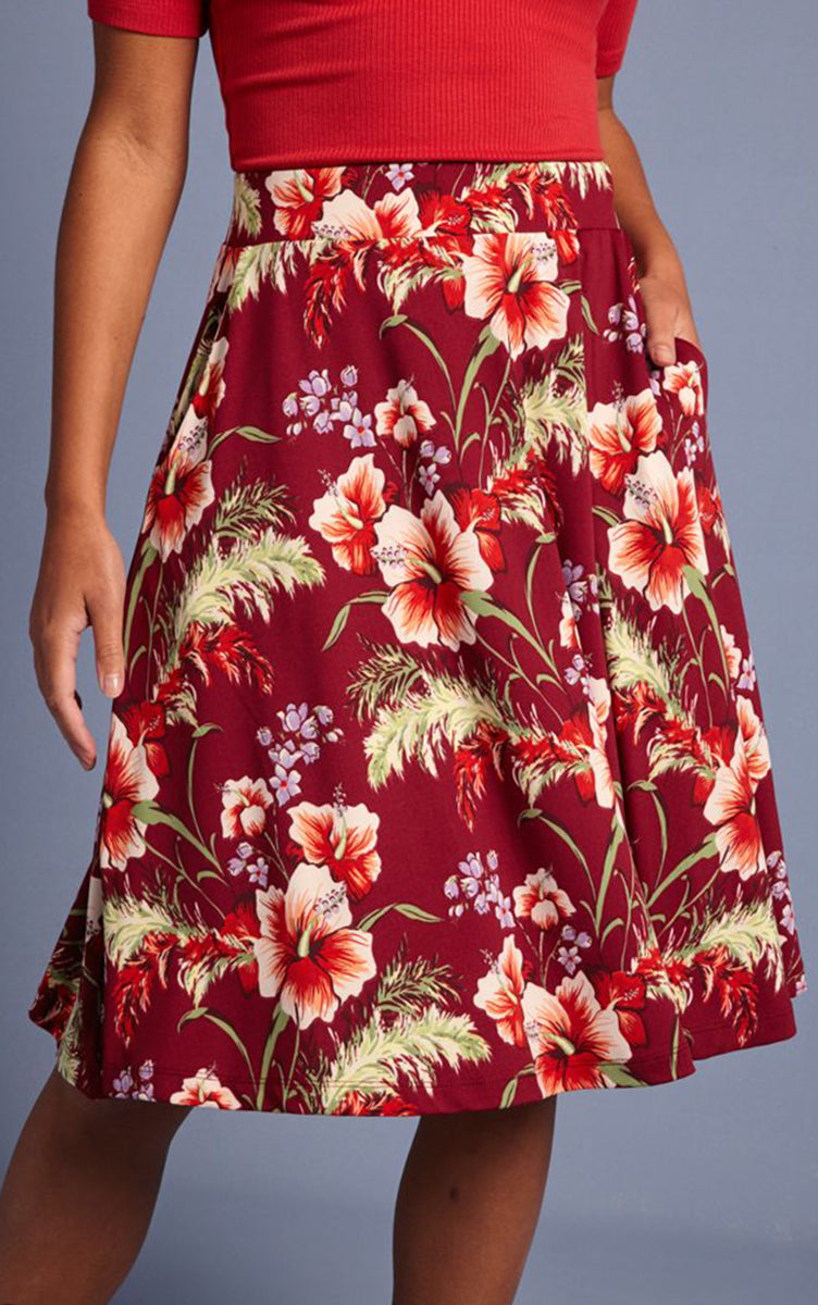 King_Louie_SERENA_COLADA_Tropical_HIBISKUS_Vintage_SWING_SKIRT_Rock-2