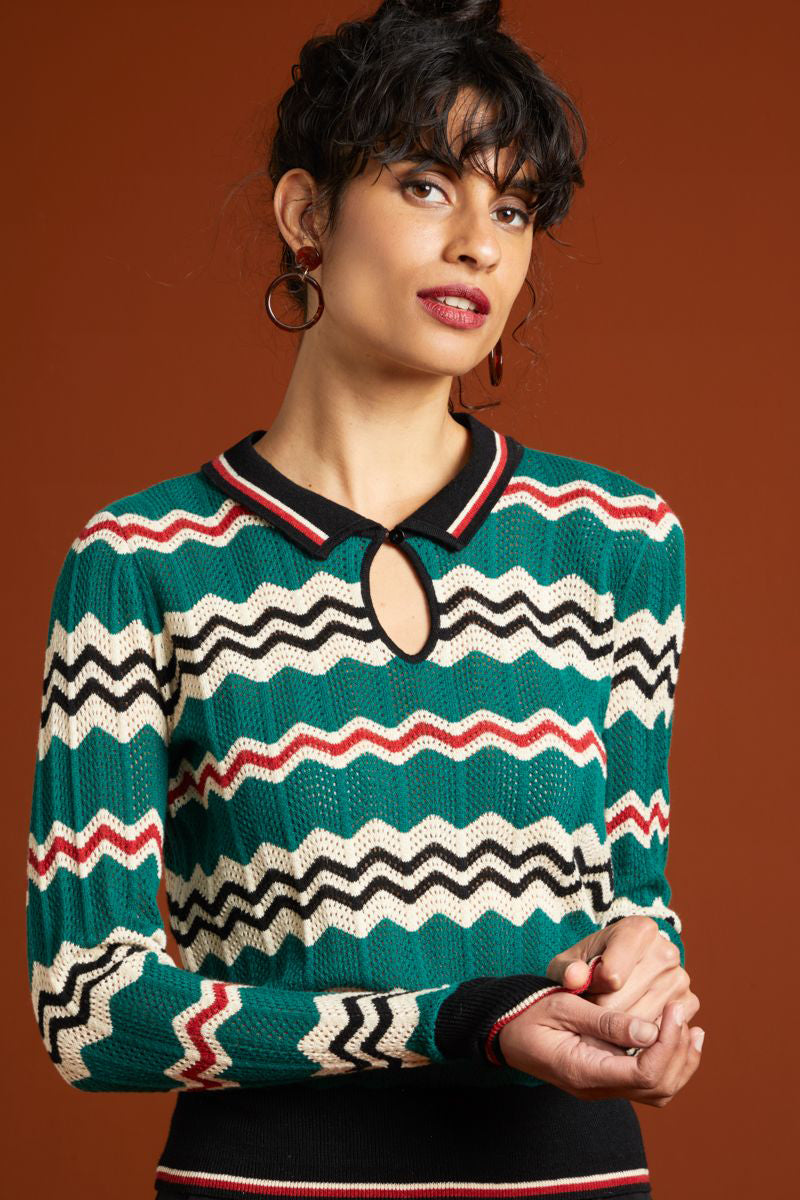 King_Louie_SIZZLE_Retro_COLLAR_Knit_PEEPHOLE_Langarm_STRICKSHIRT_Oberteil-4