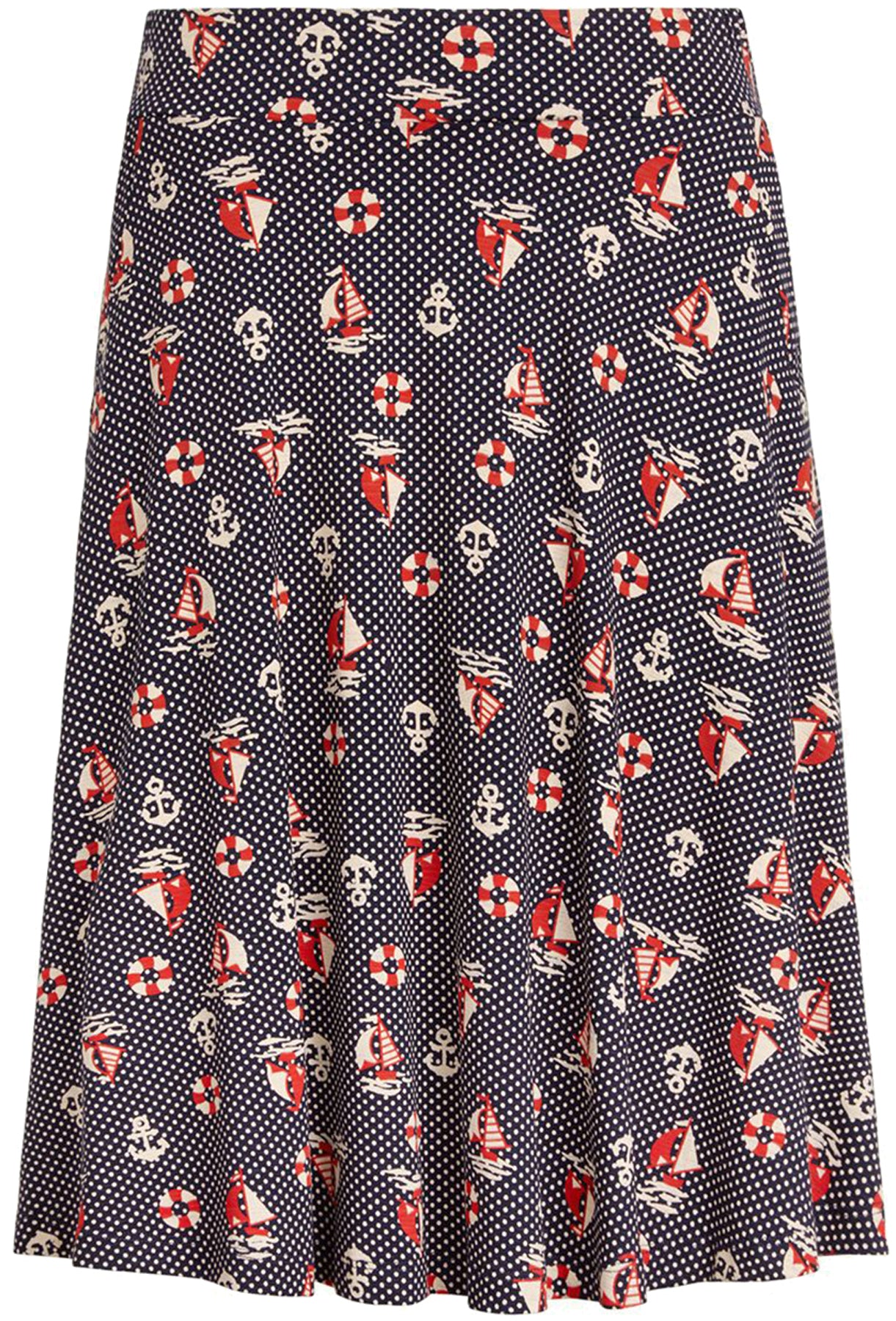 King_Louie_SOFIA_SPLASH_Polka_Dot_ANKER_Schiffe_Retro_SAILOR_SKIRT_Rock_killer_kirsche_1