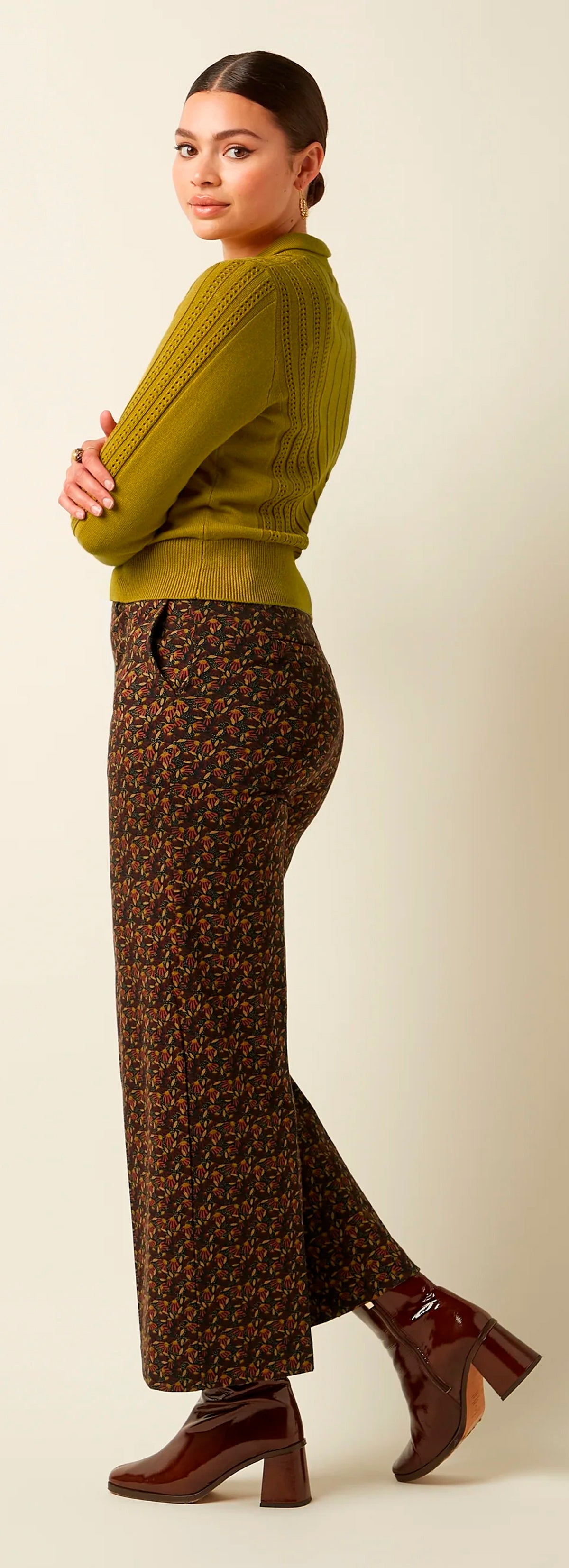 King_Louie_SOFIE_CARMI_Zopfmuster_Langarm_Blouse_Kragen_CARDIGAN_Strickjacke_-_Currygelb-3