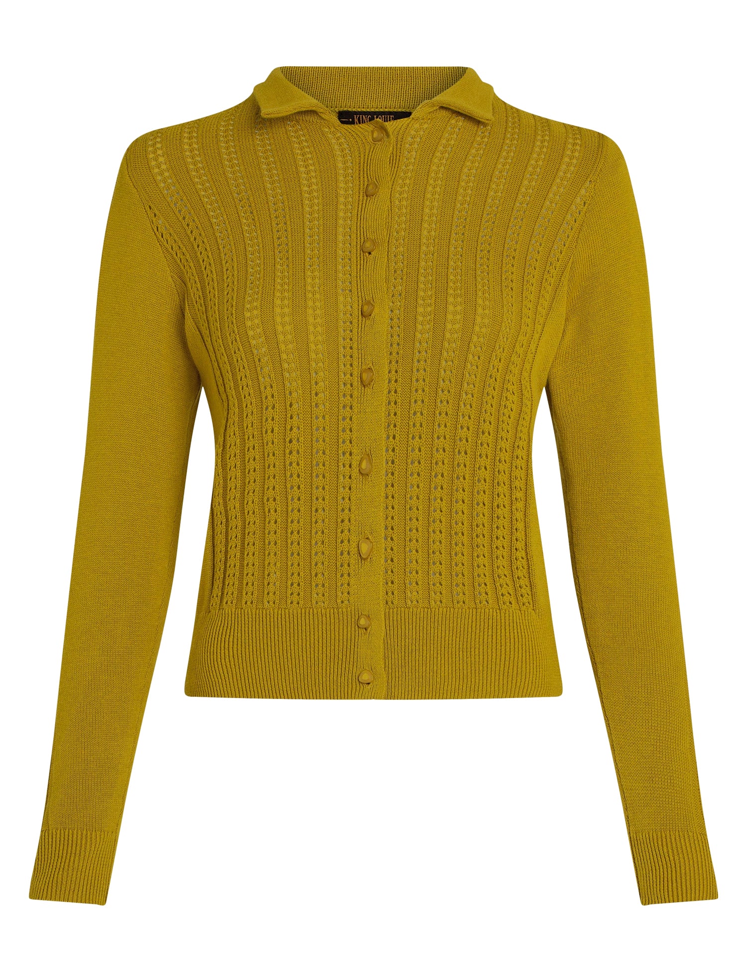 King_Louie_SOFIE_CARMI_Zopfmuster_Langarm_Blouse_Kragen_CARDIGAN_Strickjacke_-_Currygelb-4