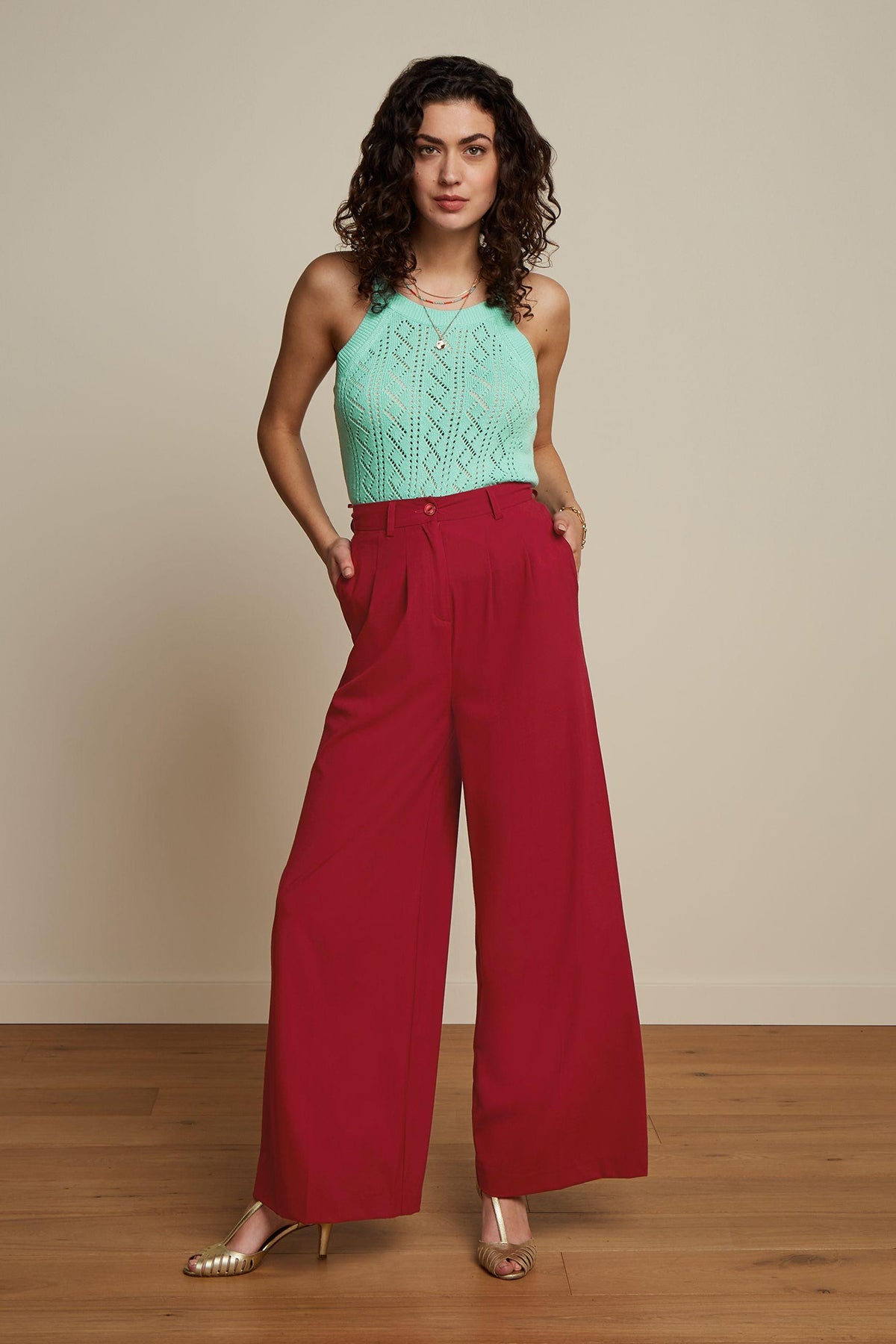 King_Louie_SOFIE_MAISEL_Vintage_LOCHMUSTER_STRICK_Traeger_TOP_Camisole_-_Mint_Killer_Kirsche-3