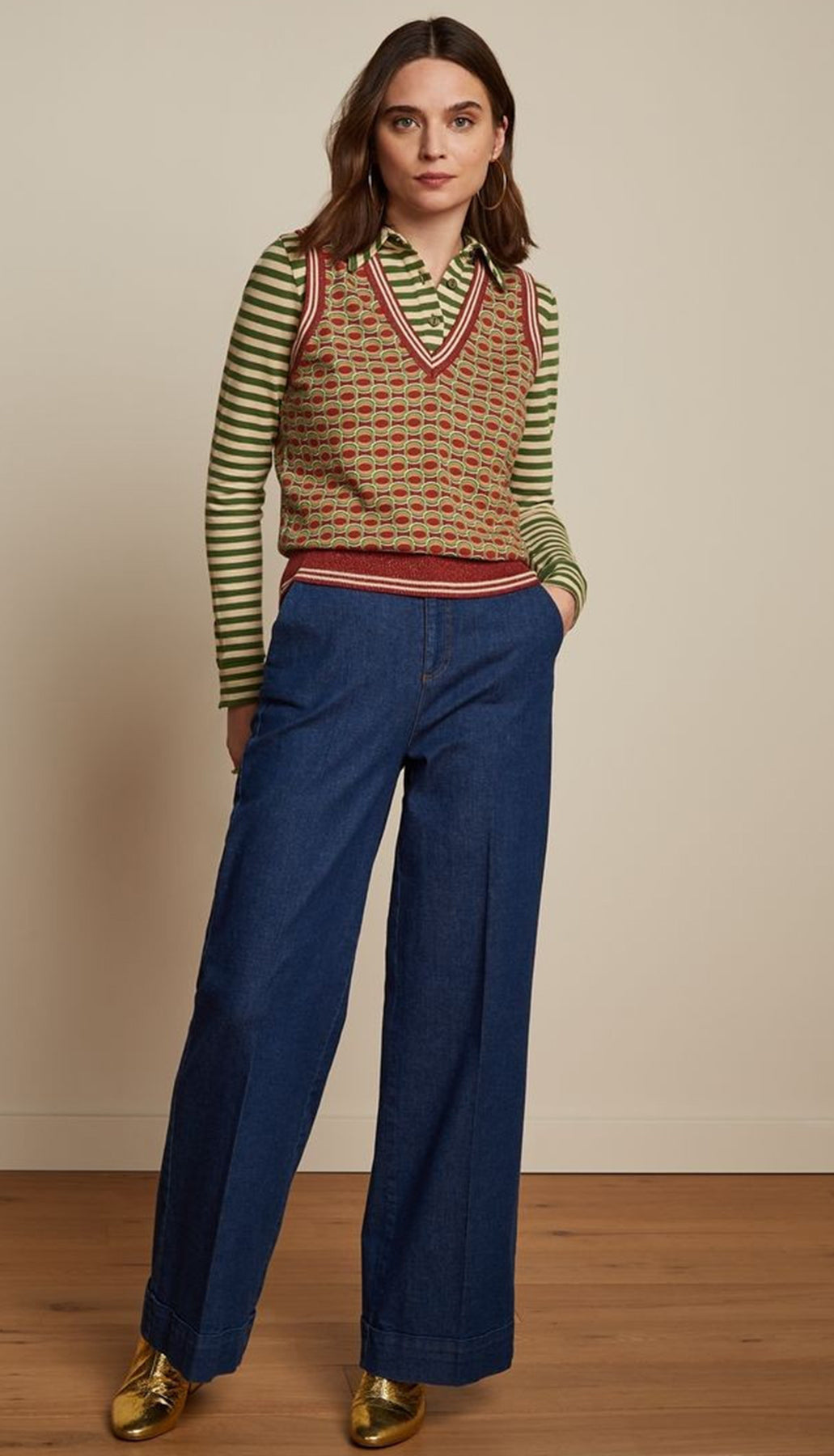 King_Louie_SPENCER_GROOVY_Lurex_GLITZER_Retro_PULLUNDER_Oberteil_Top_killer_kirsche_1