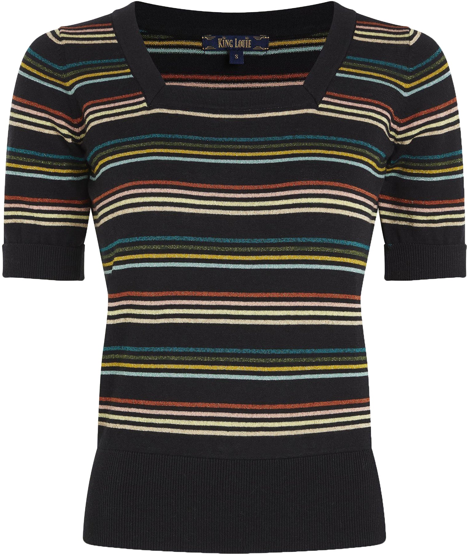 King_Louie_SQUARE_RIERA_STRIPE_Retro_STREIFEN_Feinstrick_Kurzarm_SHIRT_Oberteil_Killer_Kirsche-1EkGQ5FlnhpoTP